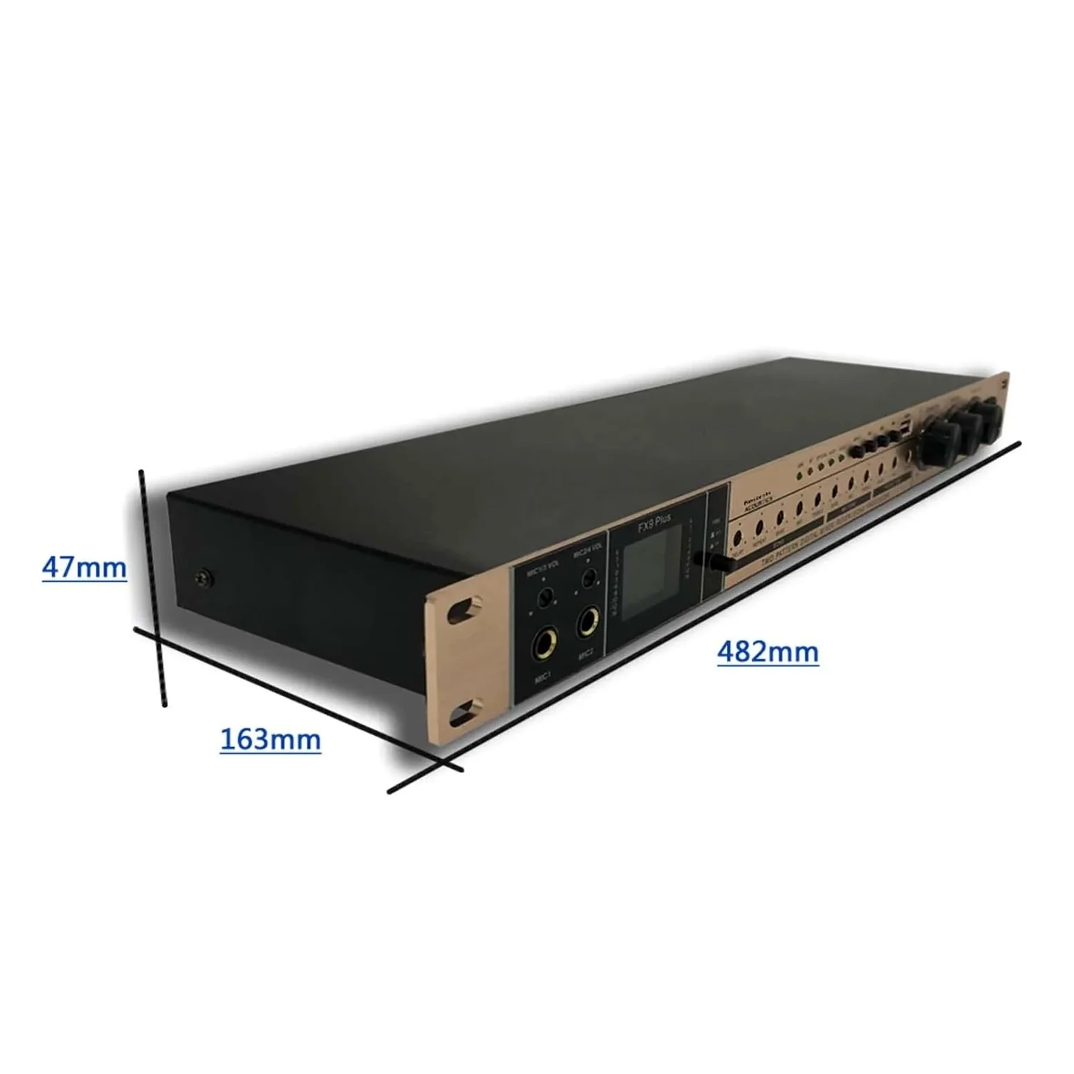 GAX-9FX Cyfrowy efekt przedwzmacniacza KTV Mikser dźwięku Profesjonalny procesor audio do studia nagrań