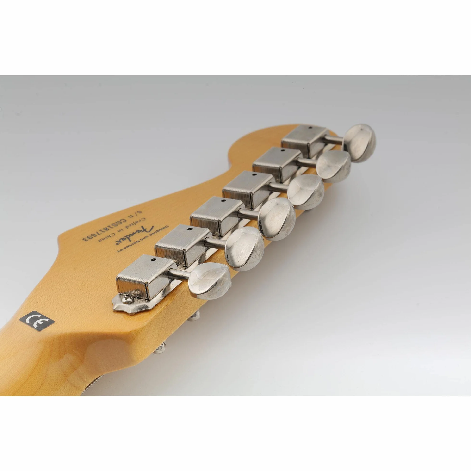 Musiclily Vintage 6 w Linii Klucze Gitaryowe Komplet do Gitary Elektryczny Fender Stratocaster/Telecaster, Chrom