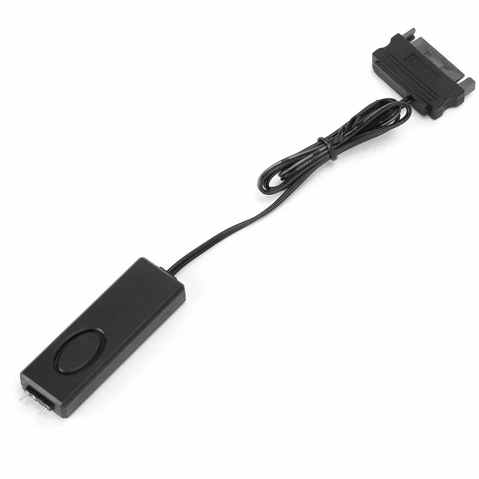 Pilot zdalnego sterowania RF, mini 3-pinowe złącze Argb, pilot zdalnego sterowania, 3-pinowy ARGB, pin SATA, kontroler ARGB 5 V, 3-pinowy kabel do kontrolera RGB, kontroler światła wentylatora