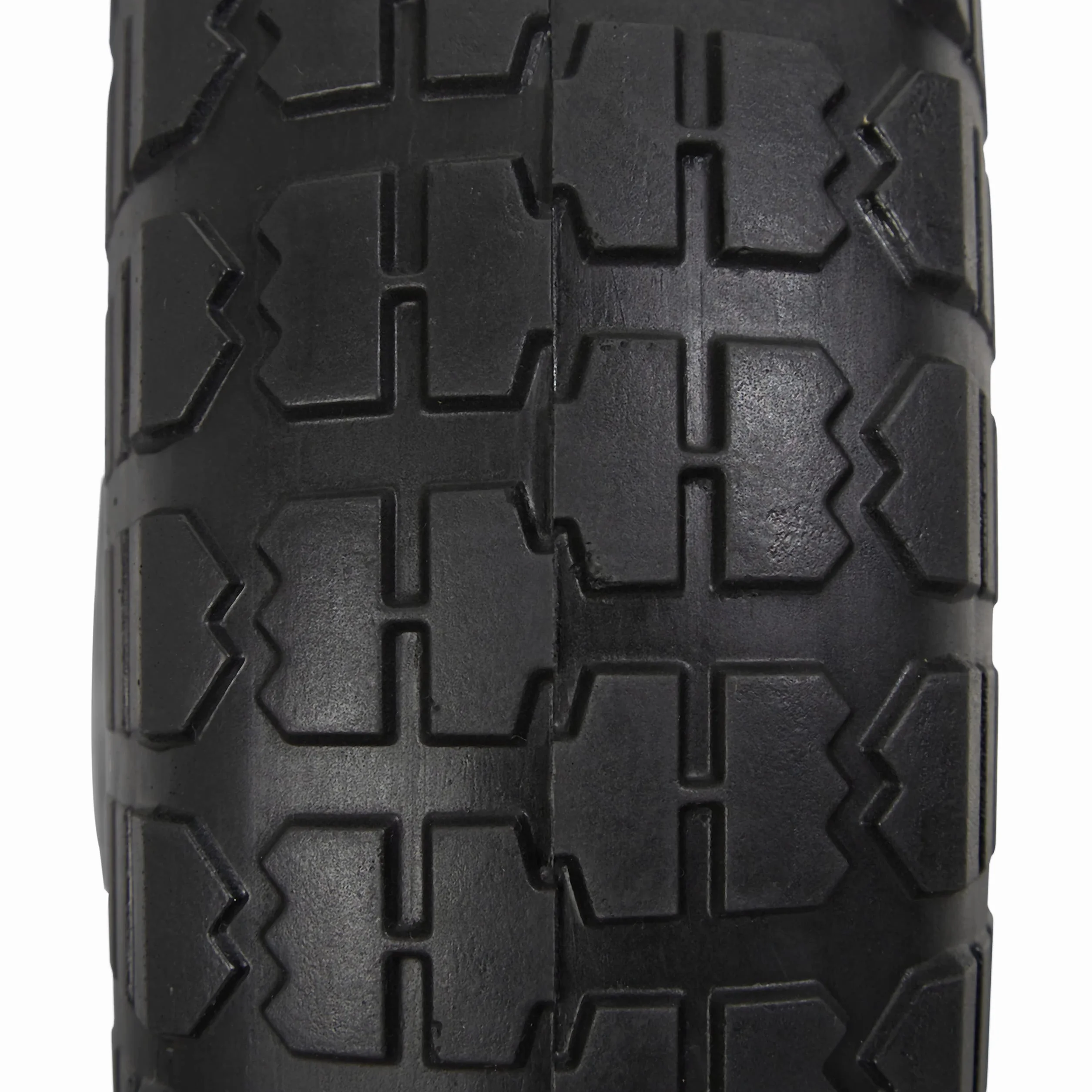 Relaxdays 4 x koło do wózka transportowego, odporne na przebicie opony z pełnej gumy, 4,1/3,5-4", oś 16 mm, do 150 kg, wys. x śr.: 26 x 8,5 cm, czarne/szare