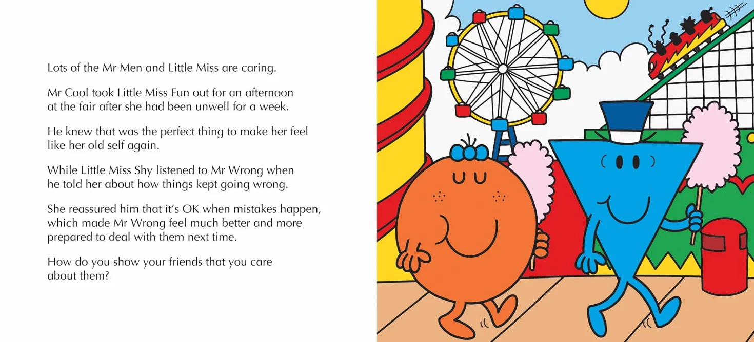 Mr. Men Little Miss: Caring: A New Book for 2023 about Empathy from the Classic Illustrated Children’s Series about Feelings