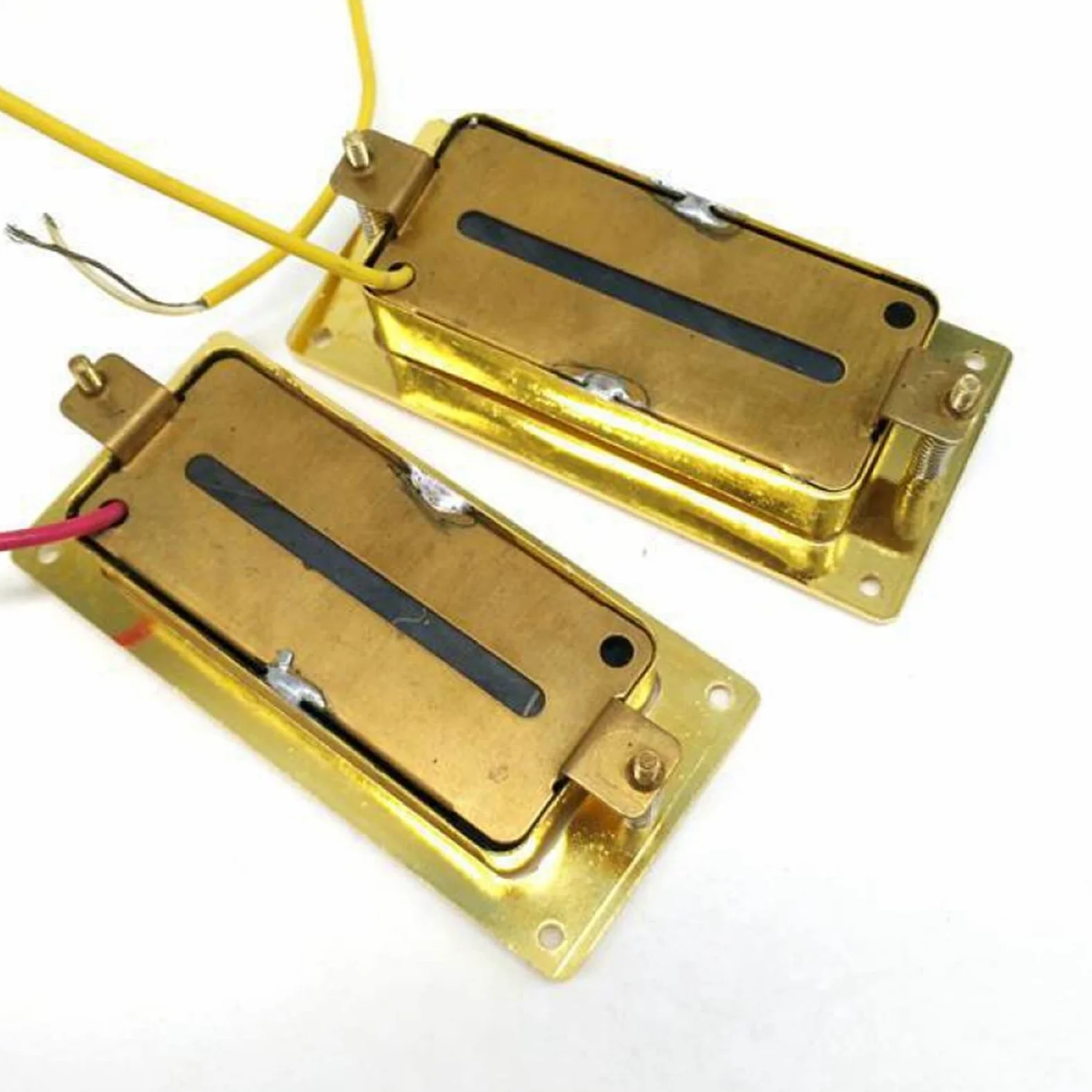 Złoty Mosiądz Mini Pickup 6 String 6 Magnetyczny Kolumna Pickup Gitara Elektryczna Nadaje Się Do Gibsona Odbiór gitary elektrycznej