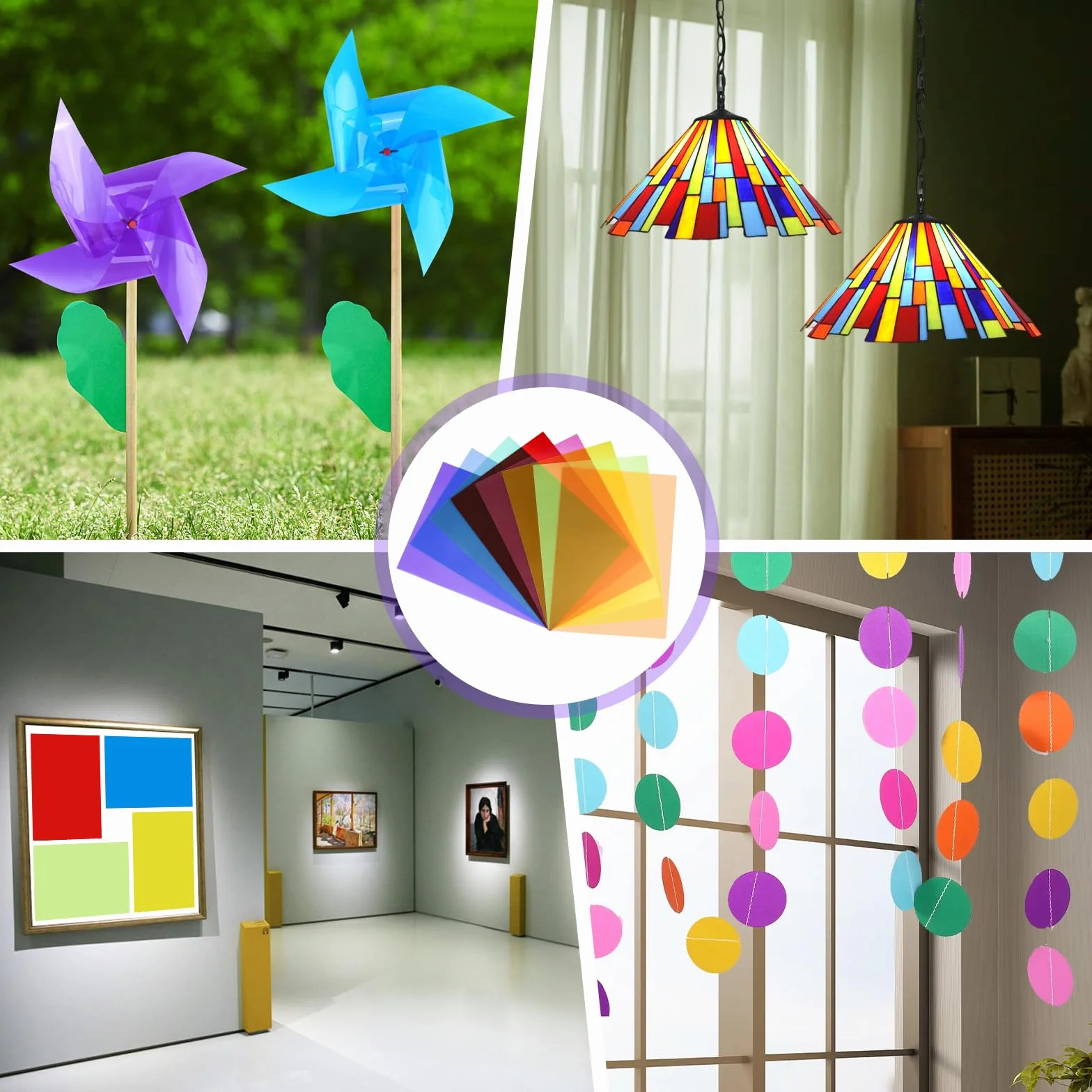 Folia odporna na wysokie temperatury, czerwona, przezroczysta, kolorowa do lamp LED i fotograficznych, reflektorów, studia graficzne