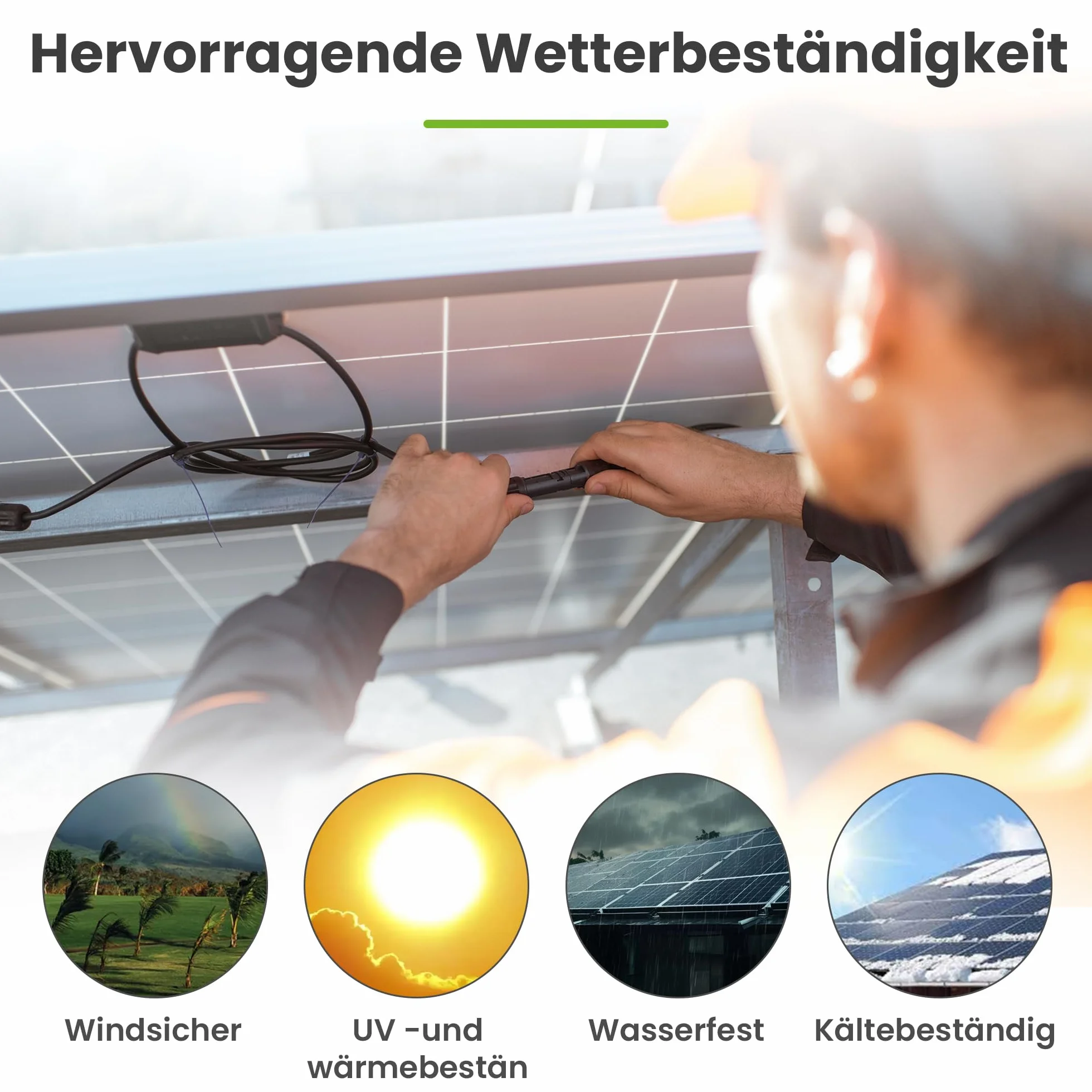 Offgridtec 3 m 4 mm² kabel solarny z oryginalnymi wtyczkami PV