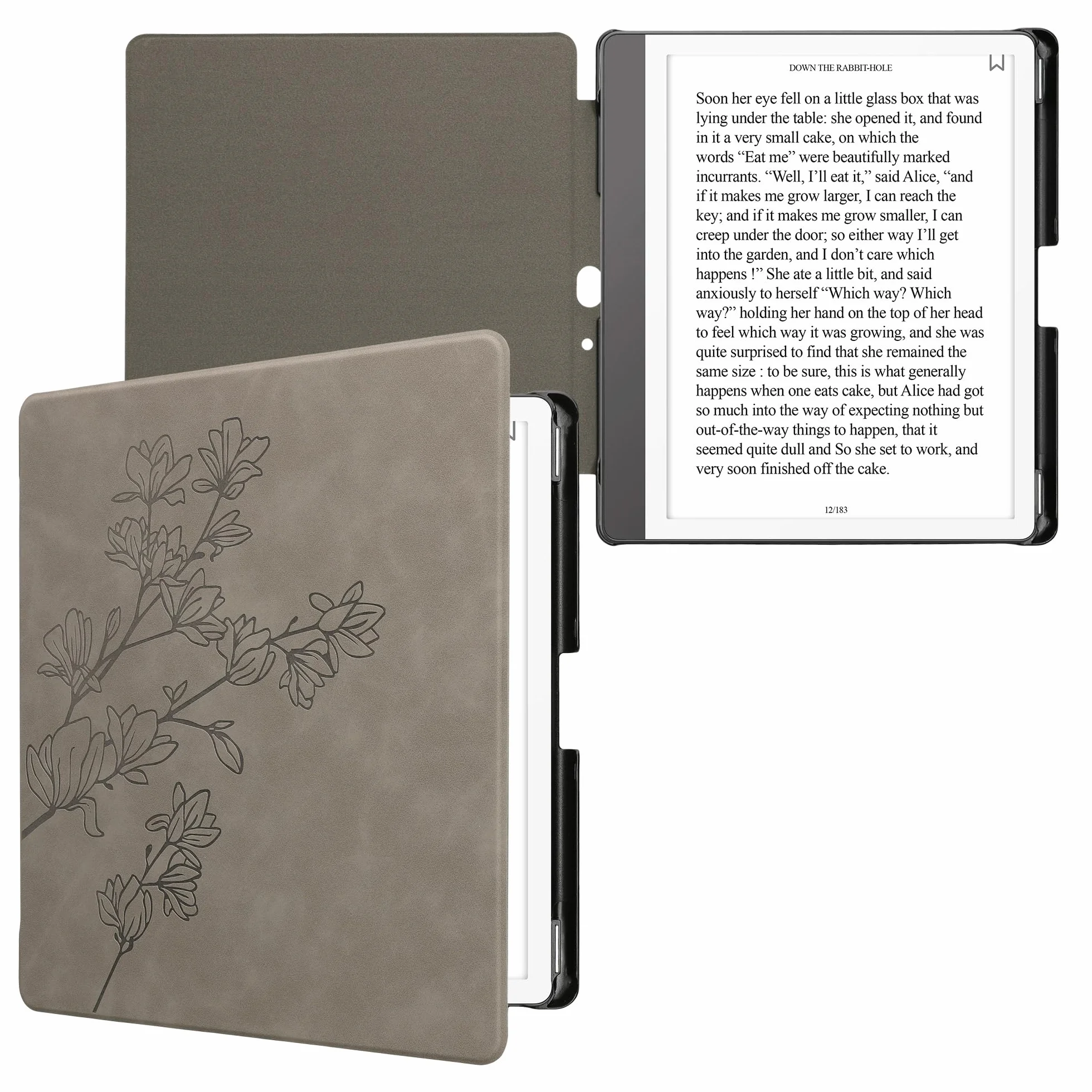 kwmobile Etui kompatybilne z Amazon Kindle Scribe (2024) pokrowiec - etui na czytnik e-booków - szary magnolie