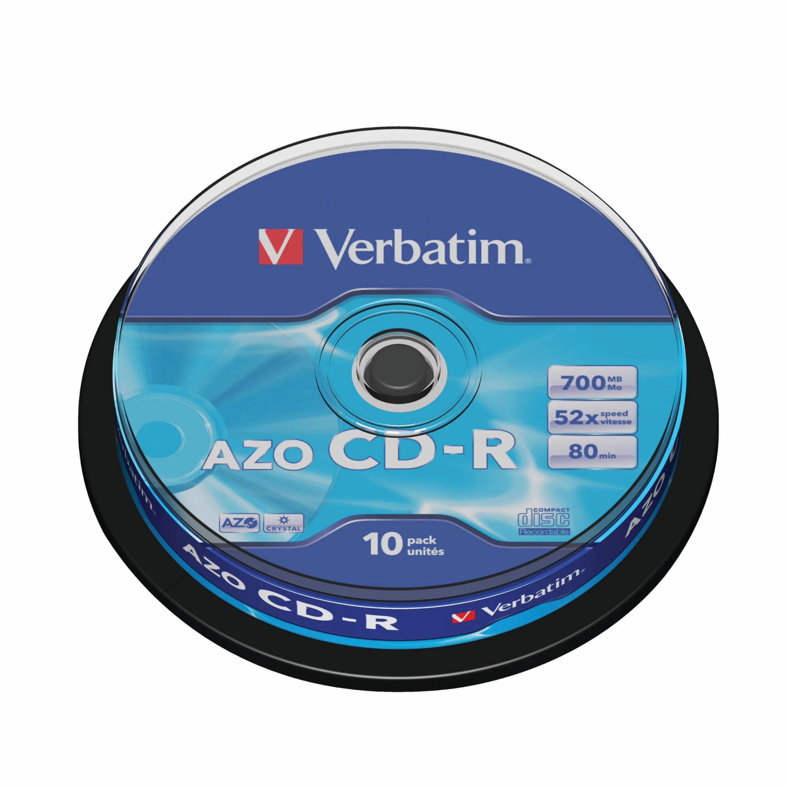 Verbatim CD-R Extra Protection, półfabrykaty CD z pamięcią danych 700 MB, idealne do robienia zdjęć i filmów, kompatybilne z każdym konwencjonalnym napędem CD, 10 szt. wrzeciona