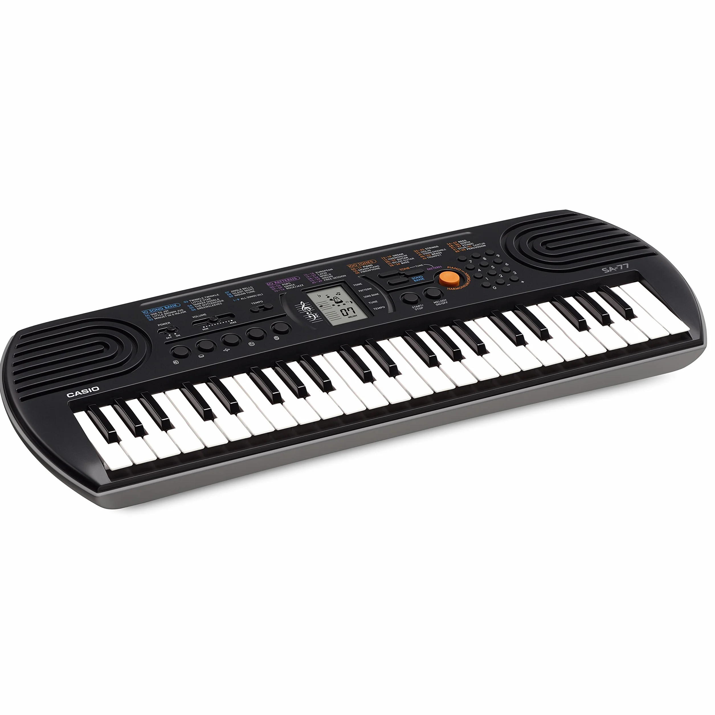 Casio SA-77 Keyboard, Czarny, 44 Klawisze