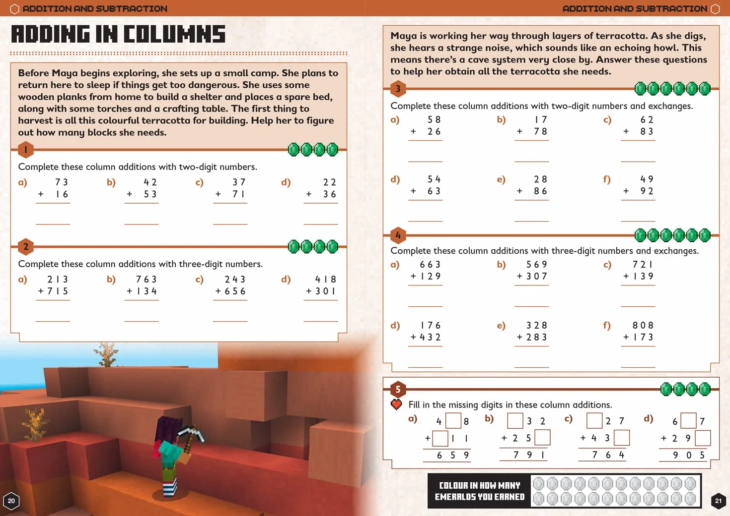 Minecraft Maths Ages 7-8: Official Workbook