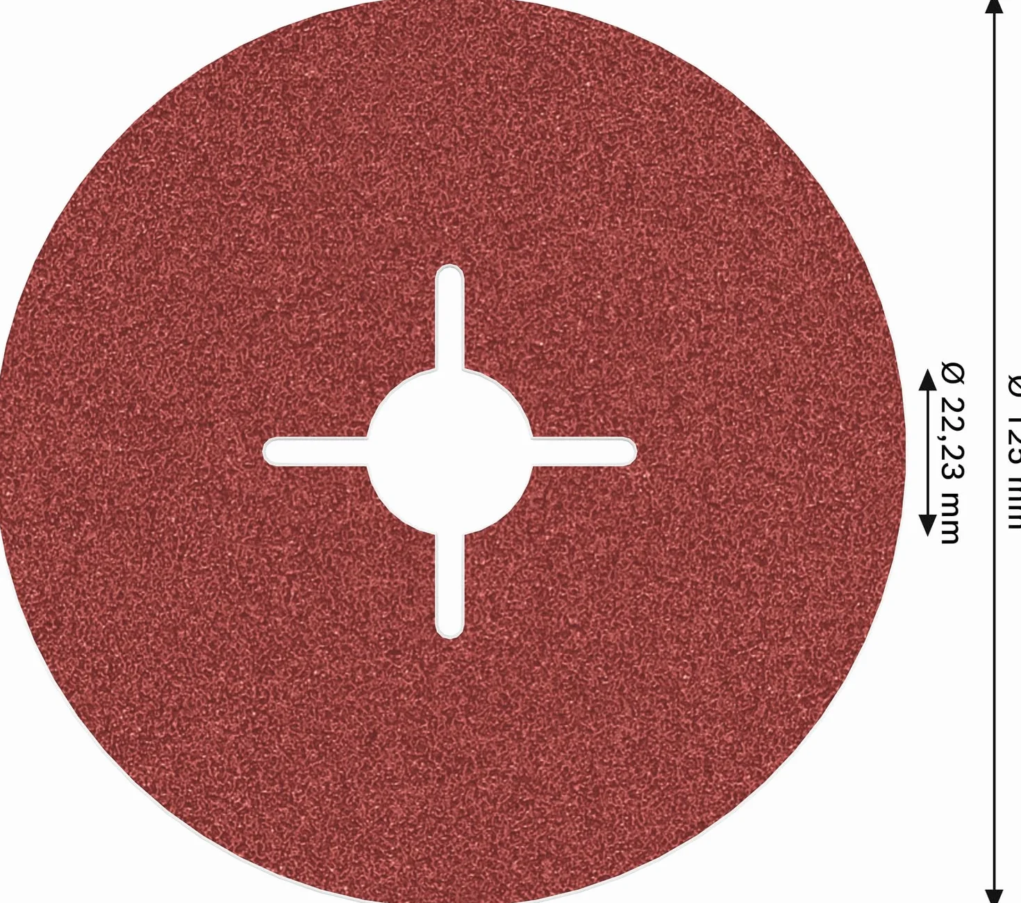 Bosch 1x Ścierna tarcza fibrowa PRO Metal R780 (do Stal, Stal nierdzewna, Ø 125 mm, Ziarnistość 80, Professional Akcesoria Mała szlifierka kątowa)