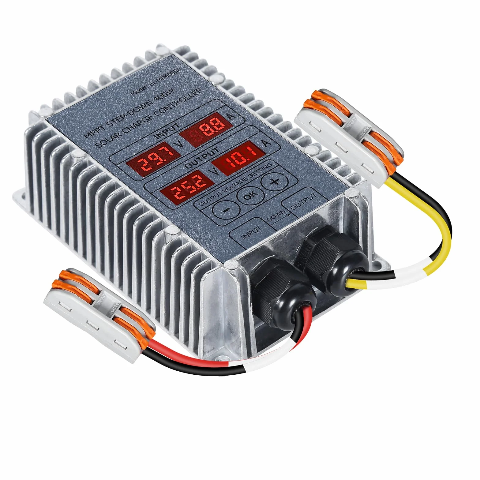 Jadeshay MPPT regulator ładowania 24 V, 400 W, regulator ładowania paneli słonecznych, 24-85 V, akumulatory kwasowe, litowe