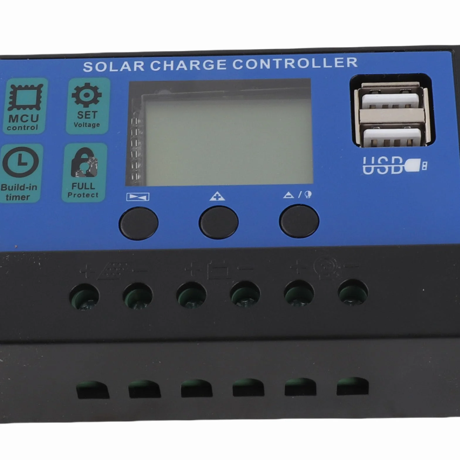 Kontroler ładowania słonecznego, 60A/50A/40A/30A/20A/10A 12V 24V, automatyczny regulator ładowania słonecznego, sterownik PWM, 50 A