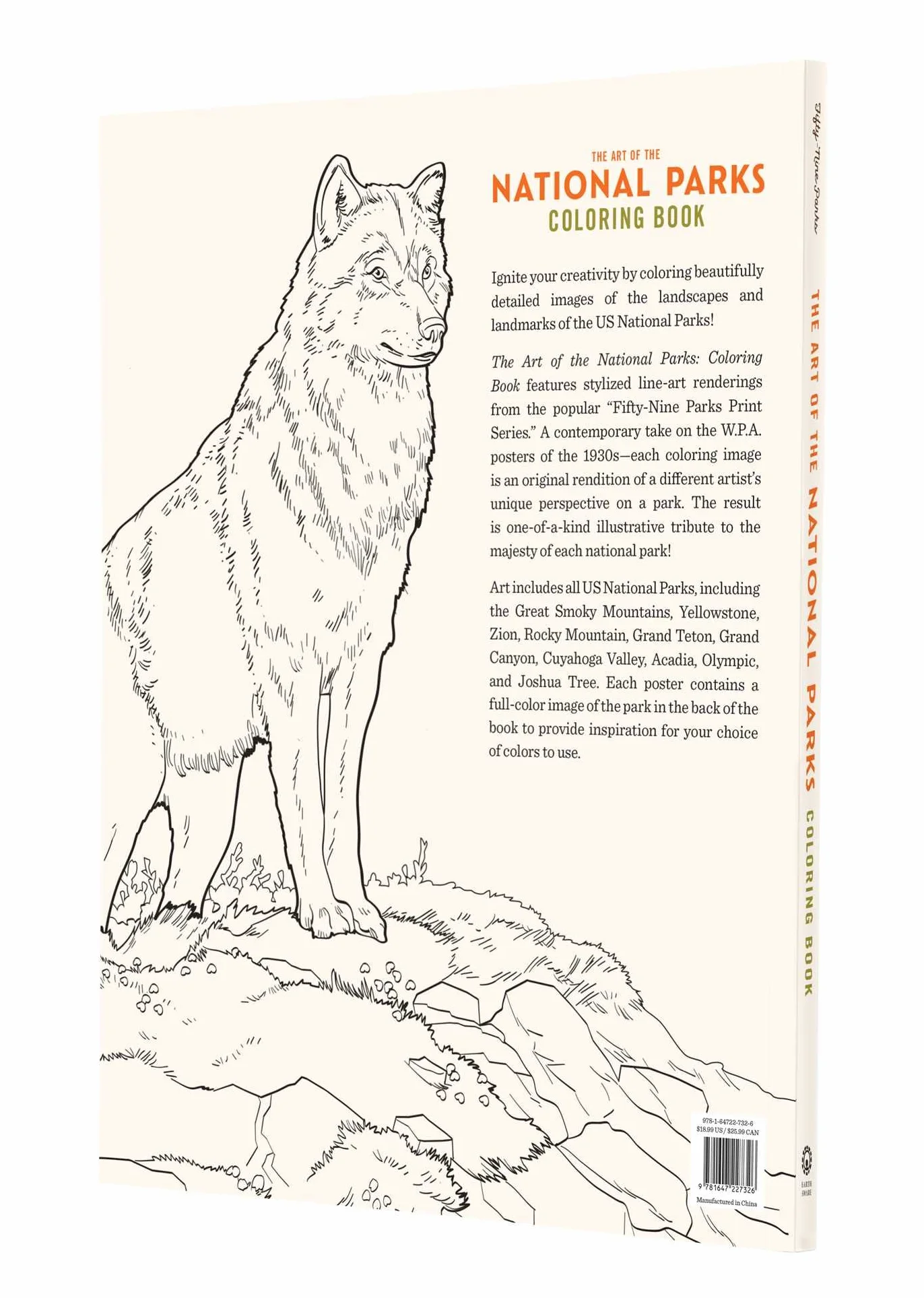 The Art of the National Parks: Coloring Book (Fifty-Nine Parks, Coloring Books)