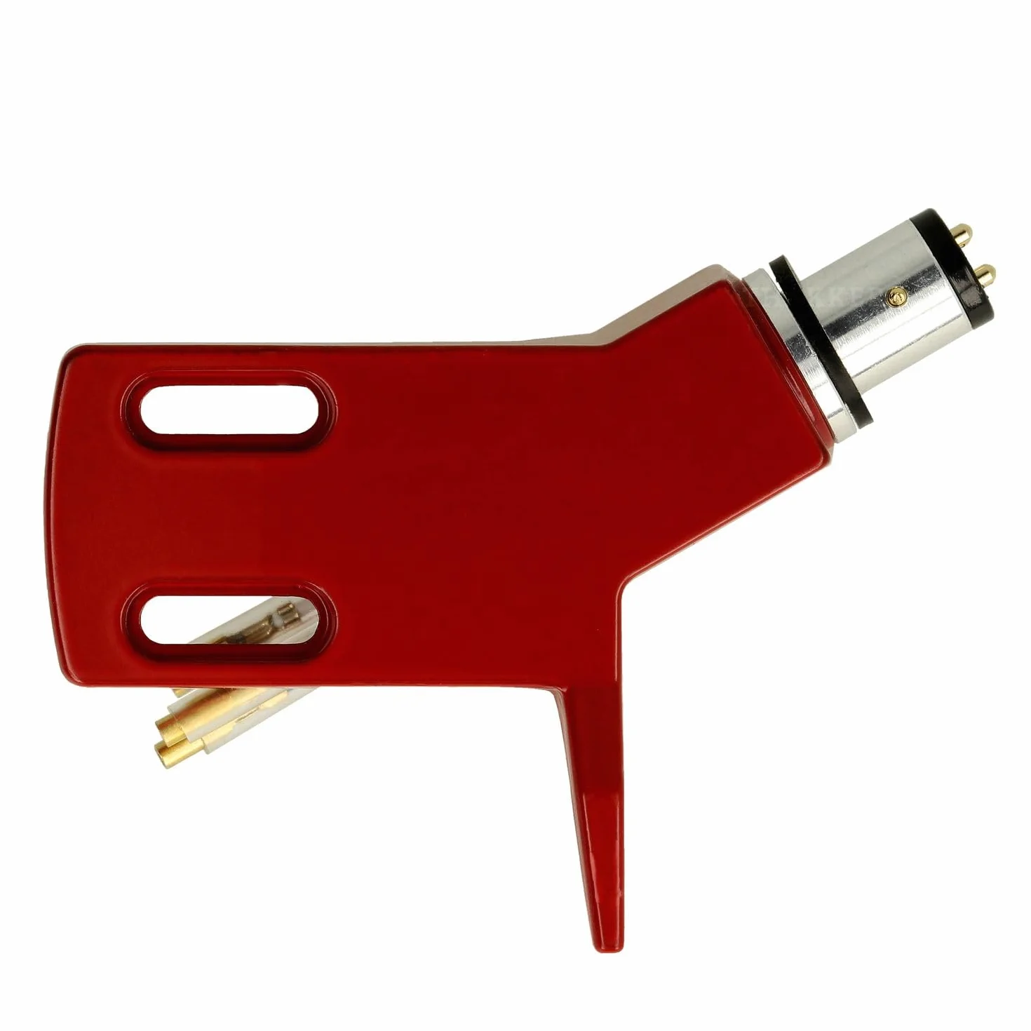 THAKKER CHS-13 - k±towy Headshell wykonany z lekkiego aluminium - Red | SME Connector | dla prostych ramion | wraz z kablem Headshell
