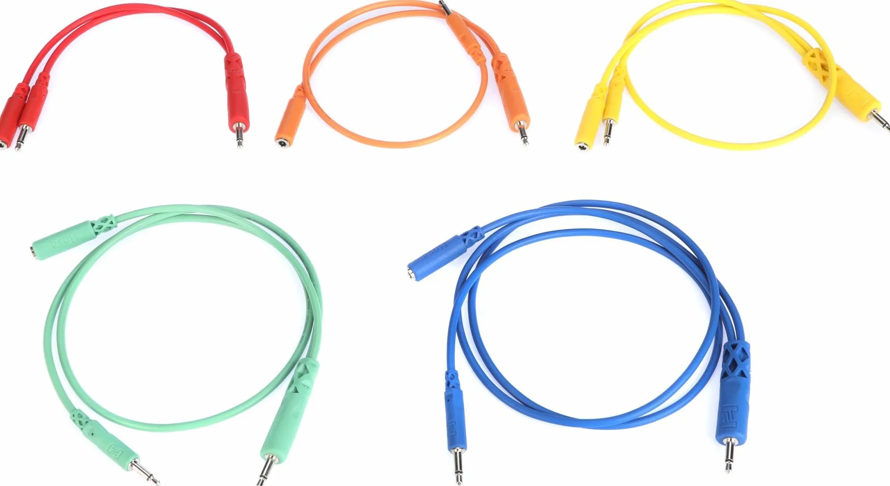 HOSA CMM-500Y-MIX, Hopscotch Patch Cables, 5 szt., różne długości