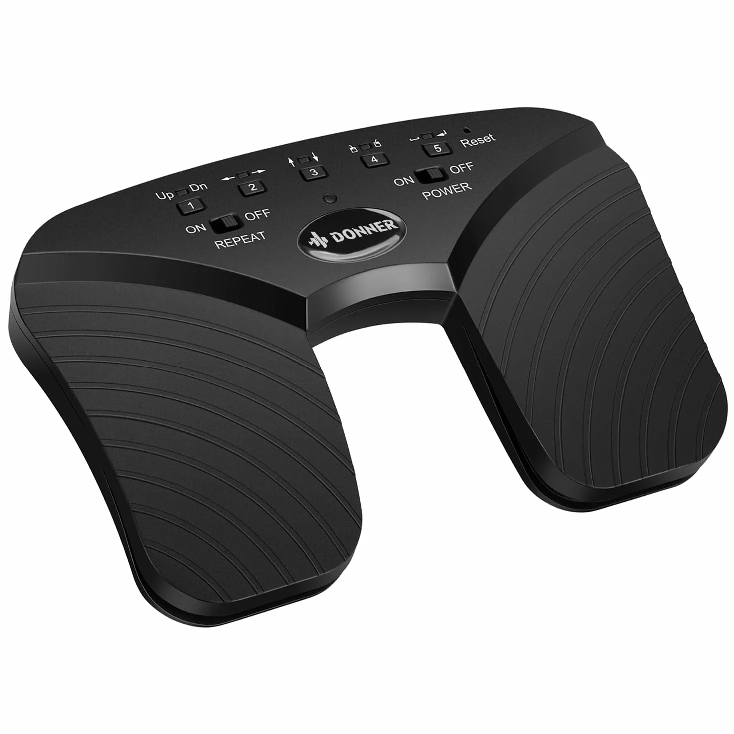 Donner Bezprzewodowy przewracania stron akumulator muzyczny nożny do tabletów telefonu czarny