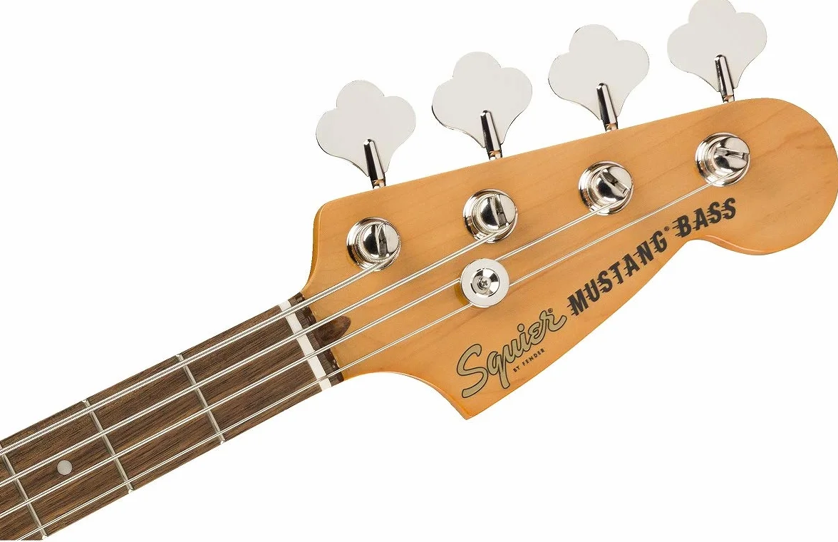 Squier by Fender Classic Vibe Mustang Bas z lat 60-tych - laur - biały olimpijski