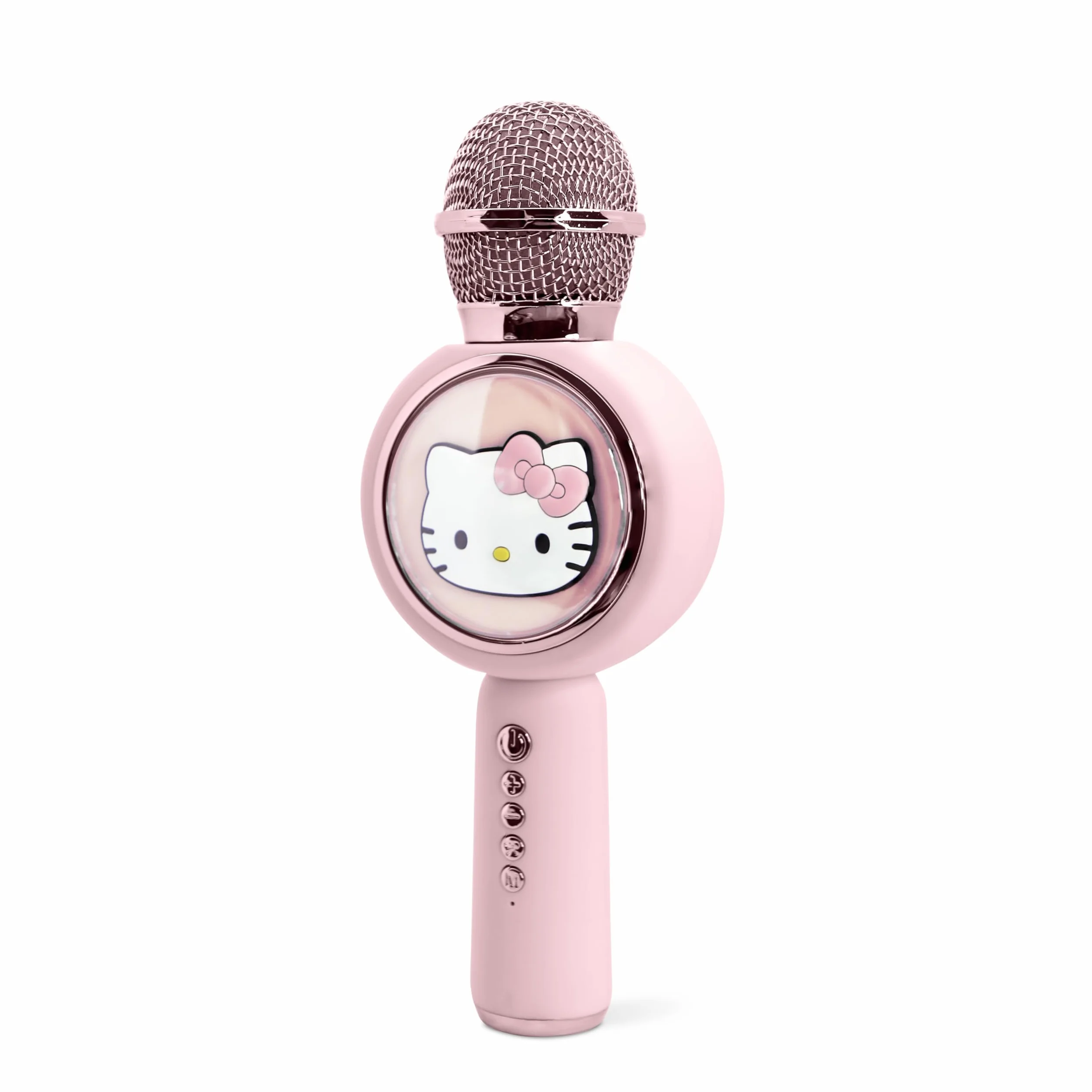 Hello Kitty mikrofon do karaoke z bezprzewodowym głośnikiem i diodami LED