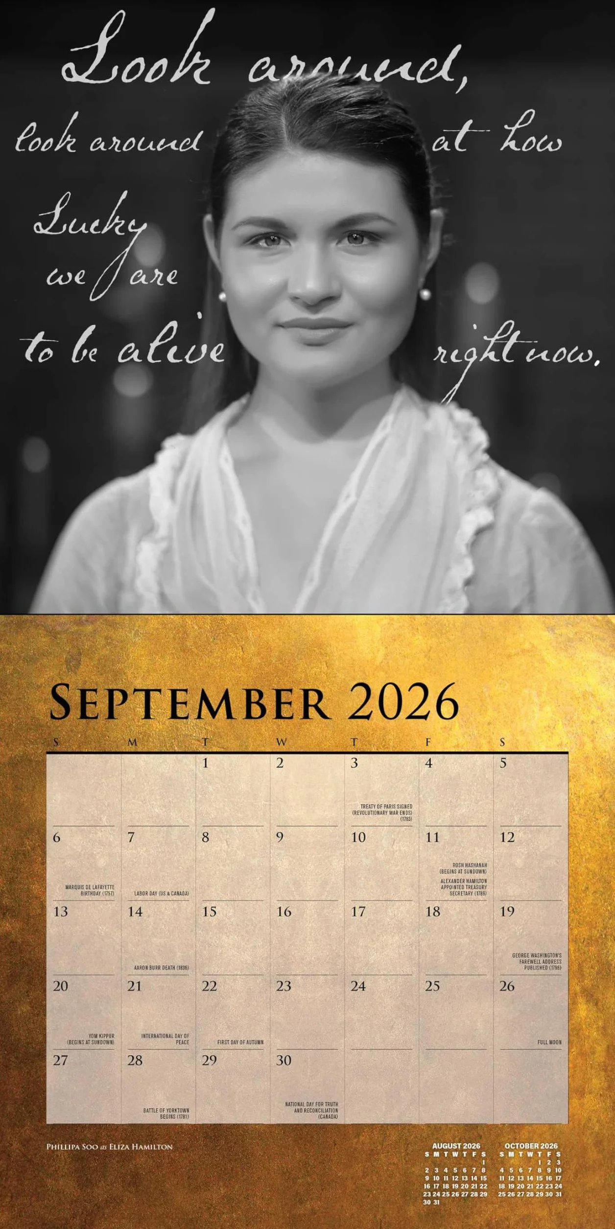 Hamilton 2026 Wall Calendar: An American Musical
