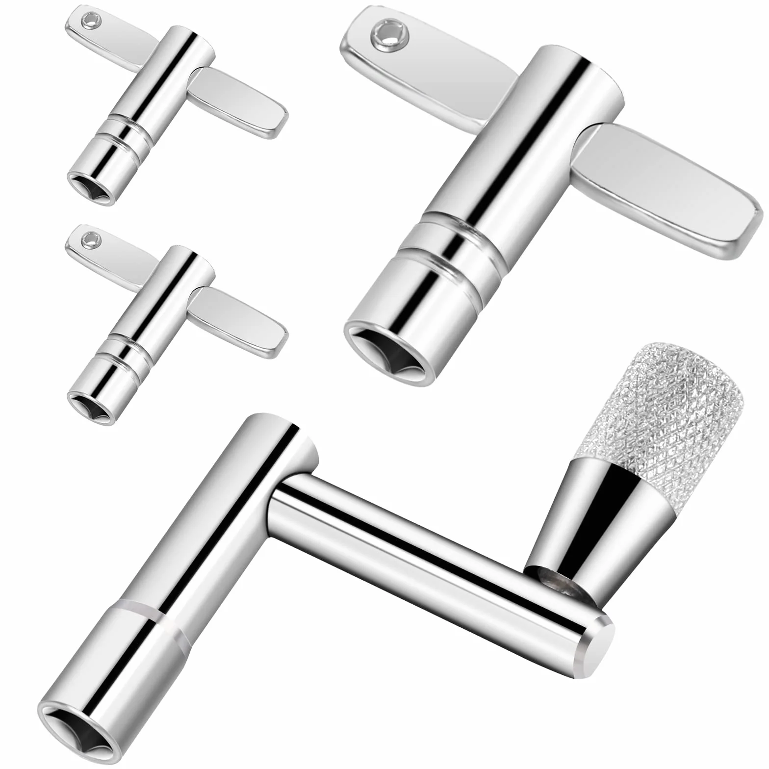 4 klucze perkusyjne srebrne do perkusji ​ klucz do strojenia perkusji instrument muzyczny klucz perkusyjny do perkusji, bębna