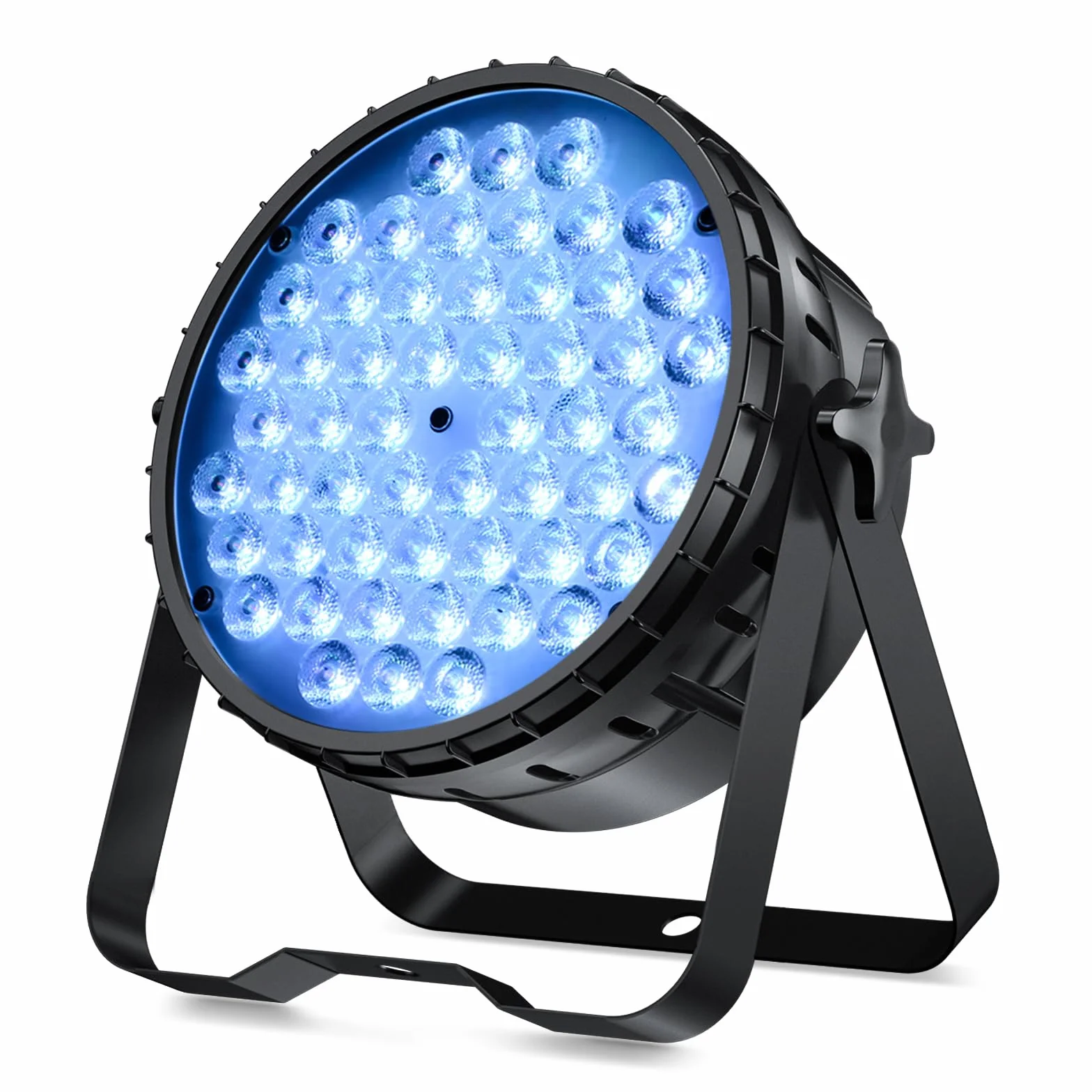 BETOPPER Reflektor LED 54 x 3 W, sterowanie muzyką/DMX512, RGB 3 w 1, 7 kolorów, oświetlenie sceniczne LED, do klubu, baru, na koncert,
