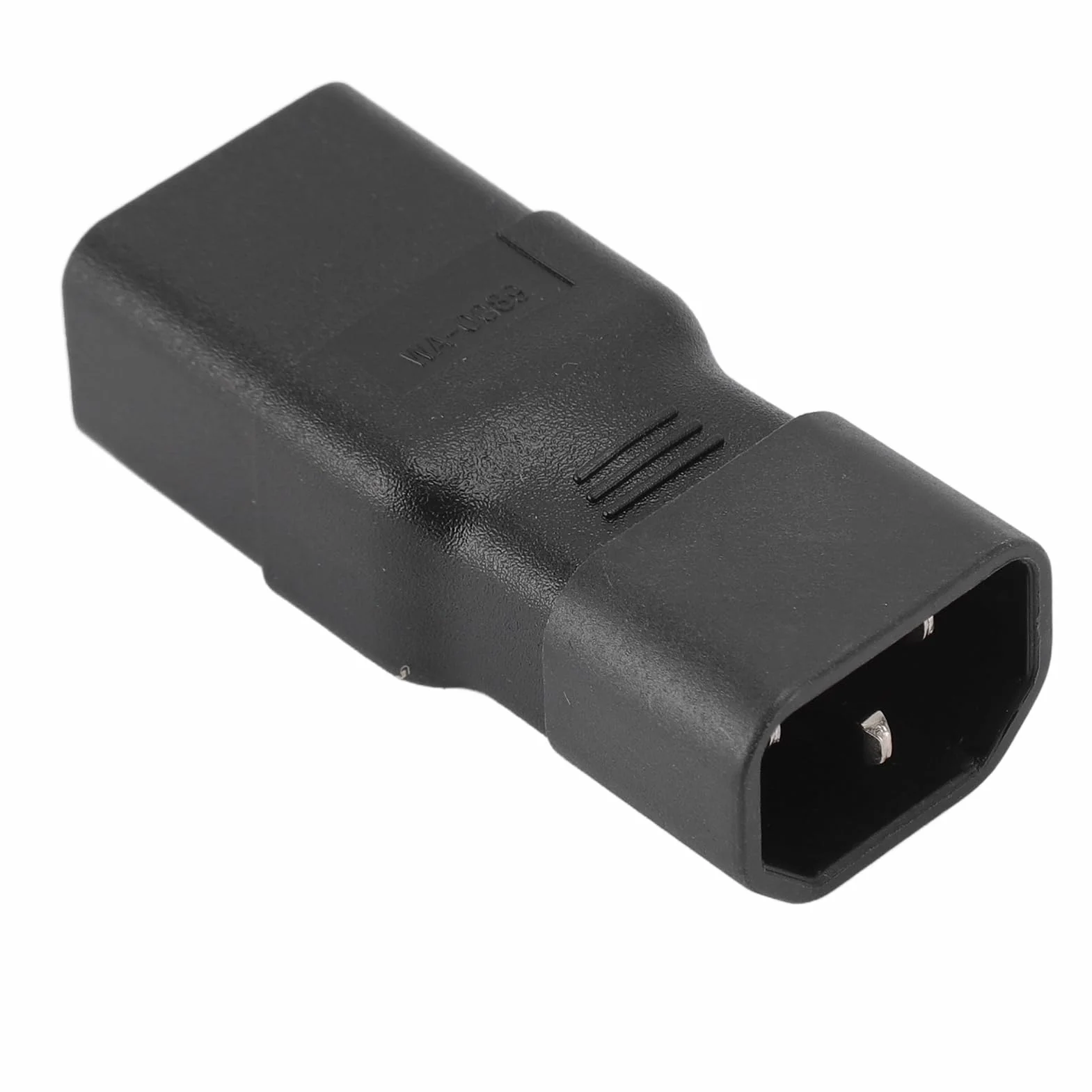 Adapter IEC C14 do C19, Trudnopalny, Wytrzymały, Wodoodporny, Odporny na Ciepło, Złącze IEC, łatwa Konwersja Zasilania dla Drukarek