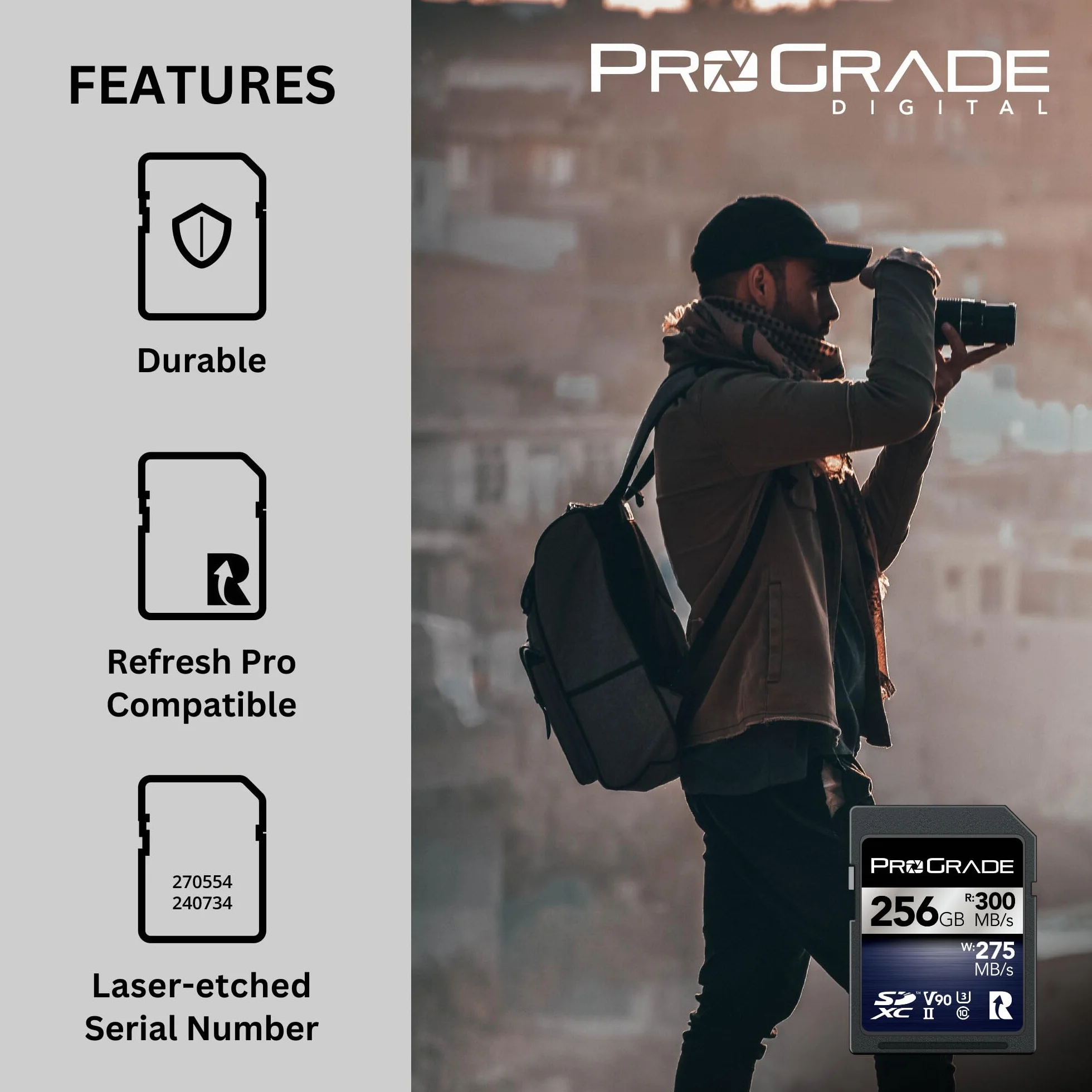 Karta pamięci ProGrade Digital SDXC UHS-II V90 Iridium (256GB)