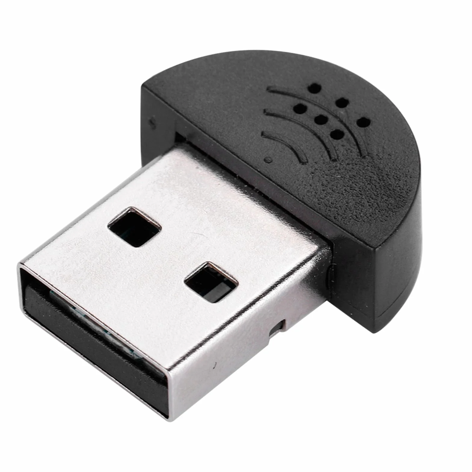 Mini mikrofon USB - wielokierunkowy mikrofon z redukcją szumów 360° dla komputerów Mac Skype/Chat/Nagrywanie mikrofonu o wysokiej wydajności (czarny)