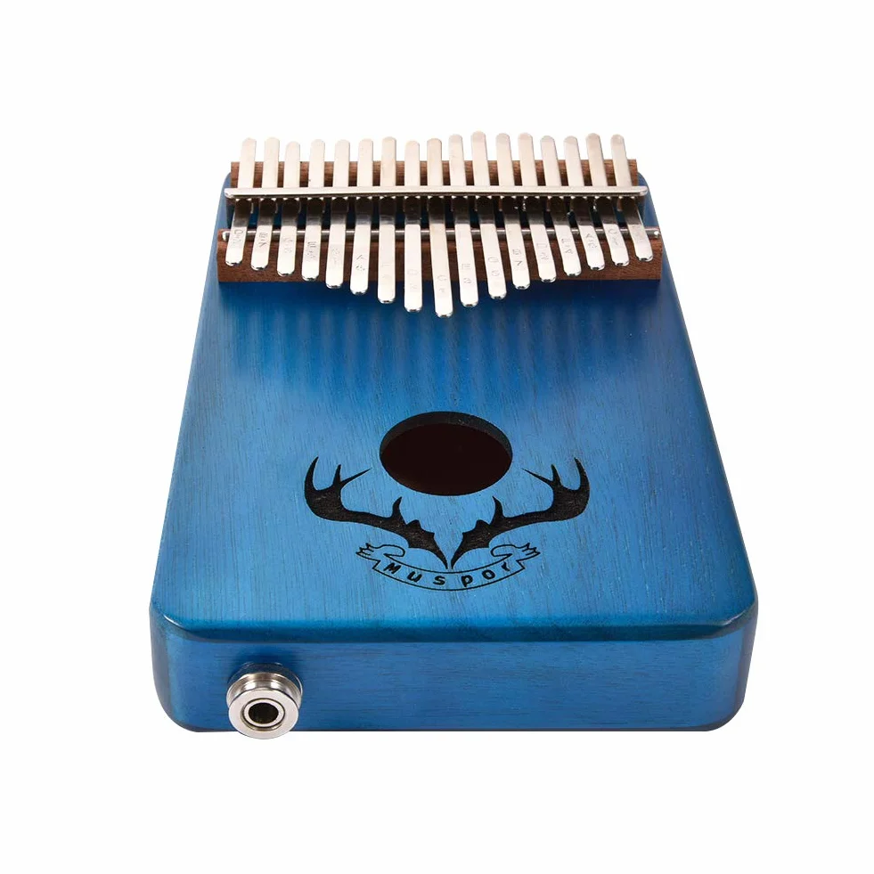 Alnicov 17 klawiszy Kalimba Thumb Piano, wbudowany przetwornik, mahoń, afrykańskie pianino palcowe, dla początkujących profesjonalistów