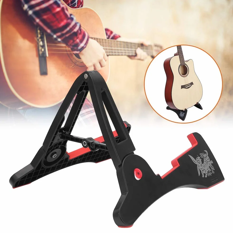 Uchwyt na gitarę, przenośny, składany stojak na gitarę klasyczną akustyczną i elektryczną, akcesoria do instrumentów do gry, wydajne akcesoria, akcesoria do instrumentów muzycznych