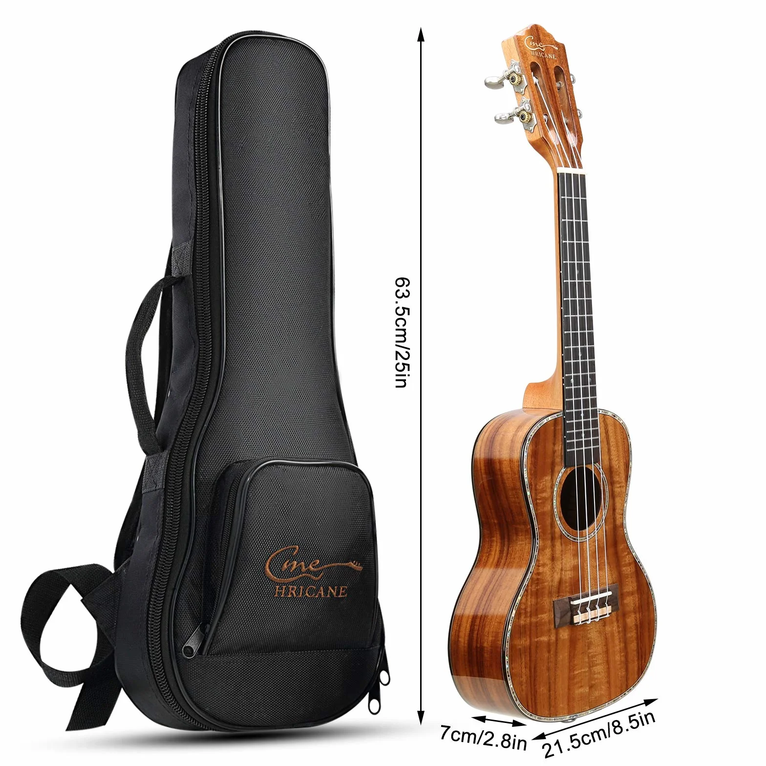 Ukulele koncertowe 23-calowe Koa Wood