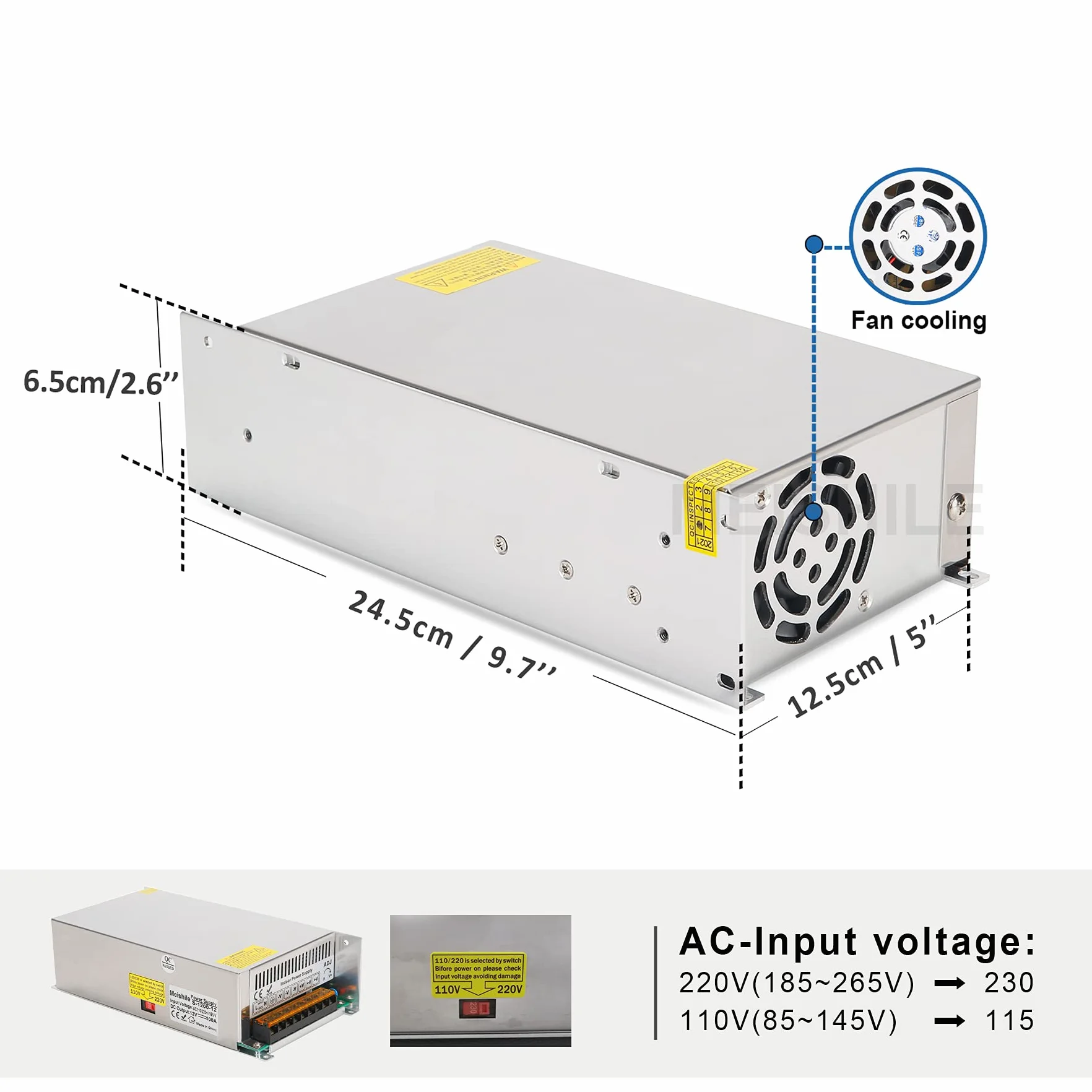 60V 20A 1200W LED Zasilacz sieciowy Przemysłowe zasilanie sieciowe transformator CCTV 220V AC-DC60V Zasilanie 1200W