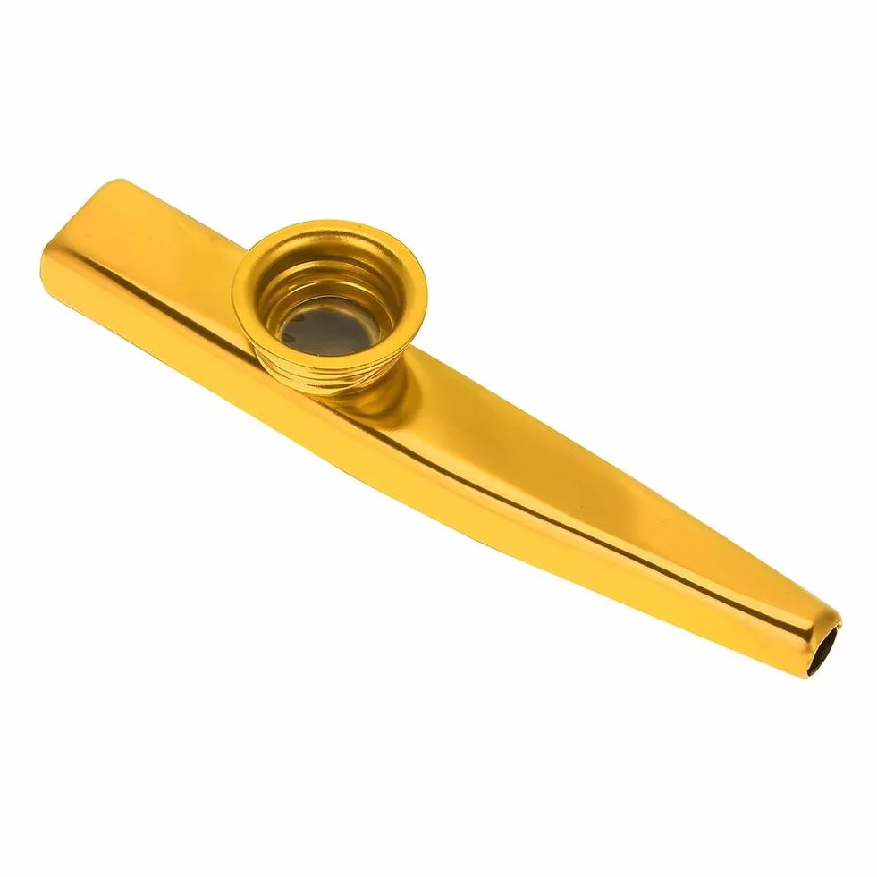 Metal Kazoo Guitar Ukulele Violin Companion Accessory (Gold)