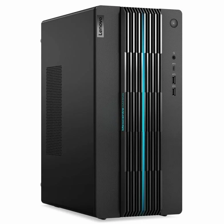 Lenovo IdeaCentre Gaming 5 Gen 7 Komputer stacjonarny (Intel Core i5-12400F, 16 GB RAM, 512 GB SSD + 1 TB HDD, NVIDIA GeForce RTX 3060 Ti-8GB, Bez systemu operacyjnego) - Czarny
