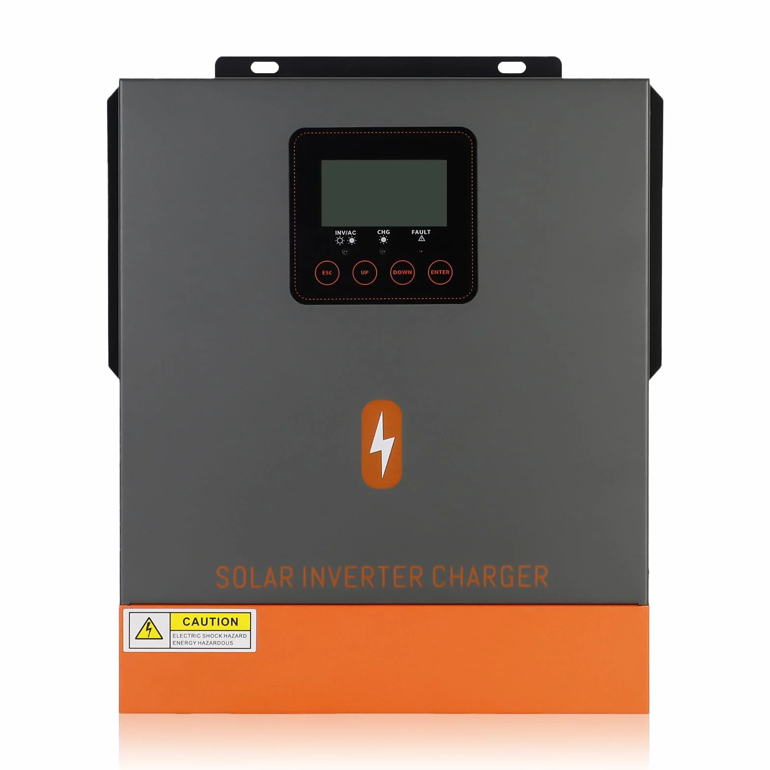 PowMr Falownik hybrydowy MPPT 1500 W, 24 V DC do 220 V/230 V AC, falownik solarny