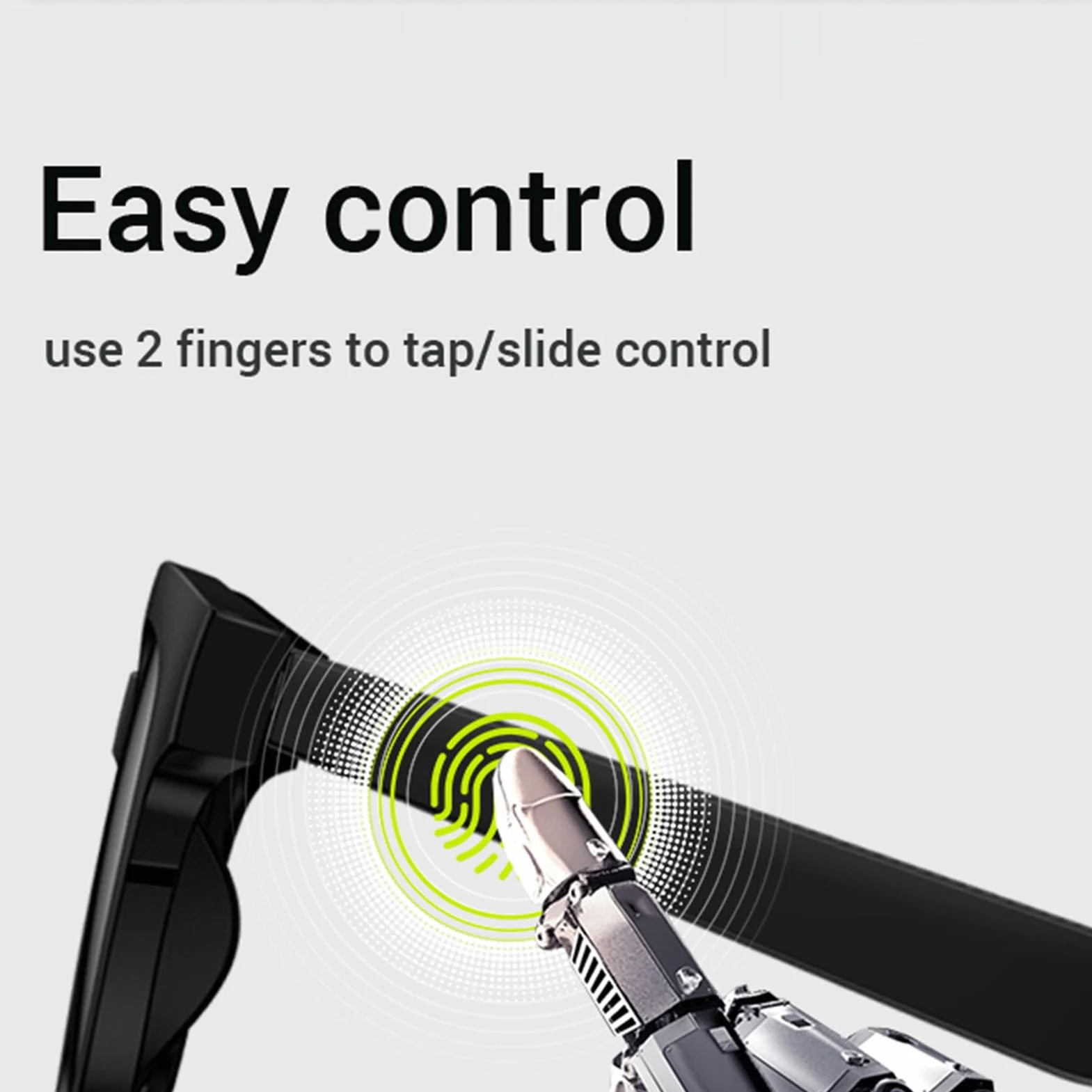 VBESTLIFE Inteligentne okulary, Bluetooth 5.3 Inteligentne okulary z otwartym uchem z wbudowanym mikrofonem, sterowanie głosem, wodoodporne IP5, podwójne głośniki, (z obiektywem wizyjnym