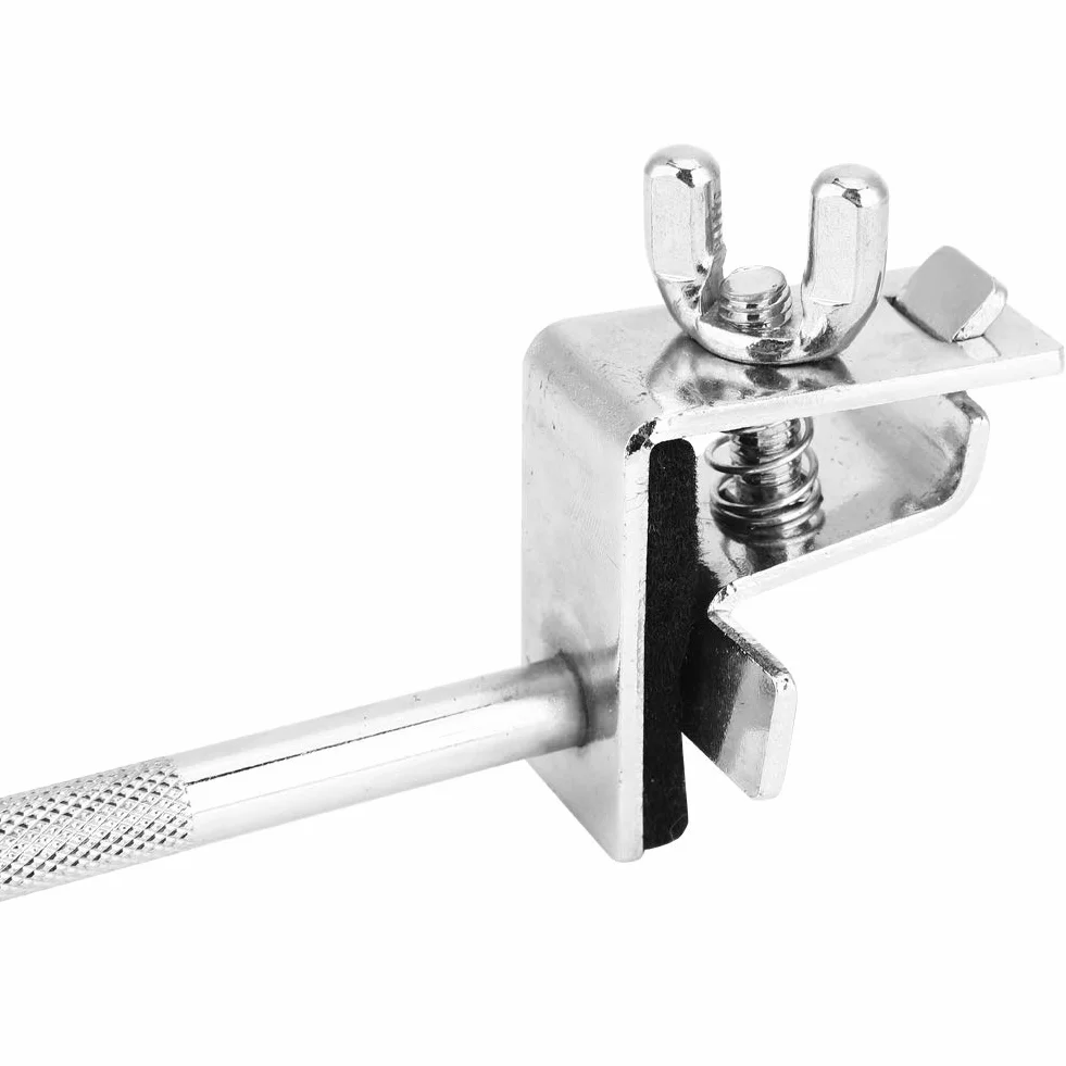 Eujgoov Cowbell Holder, Zdejmowany Standardowy Bęben Cowbell Mount Holder Jazz Drum Kit Hoop Mounted Cowbell Clamp