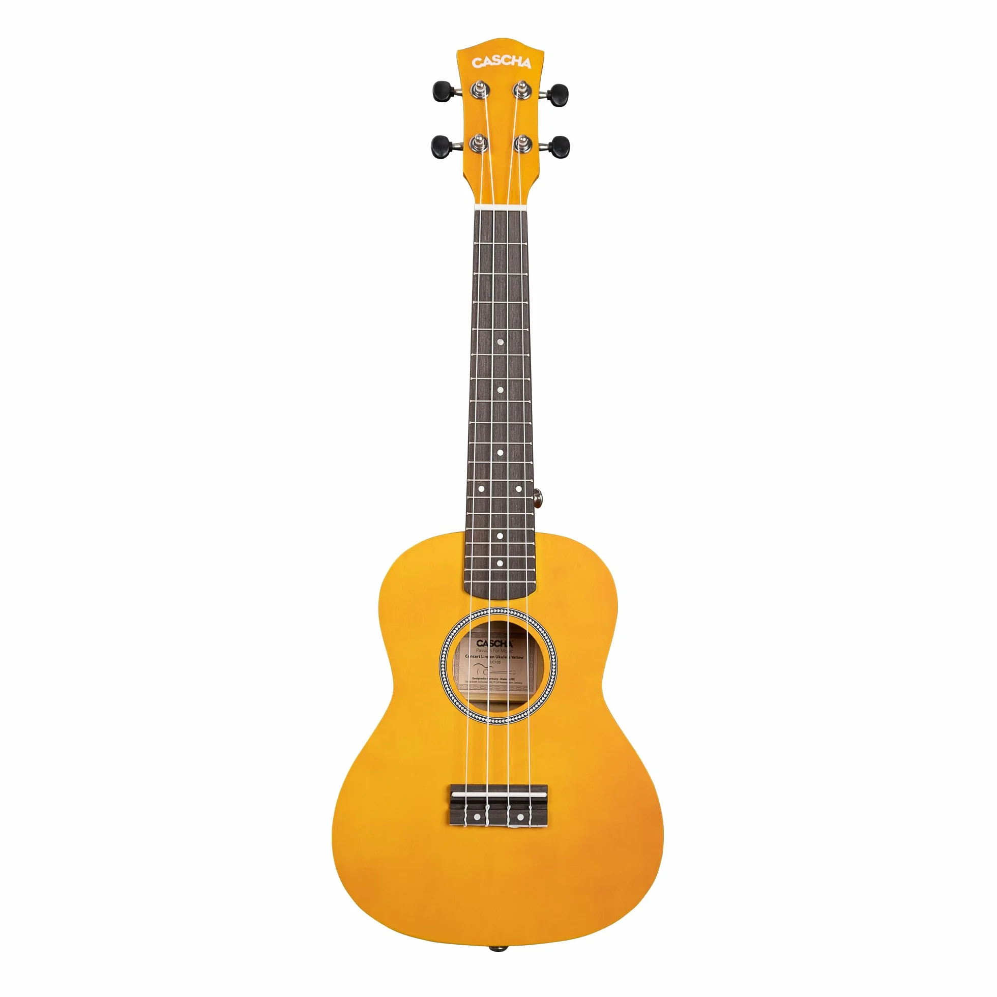 Concert Ukulele Linden Yellow (w zestawie torba, 3 i)