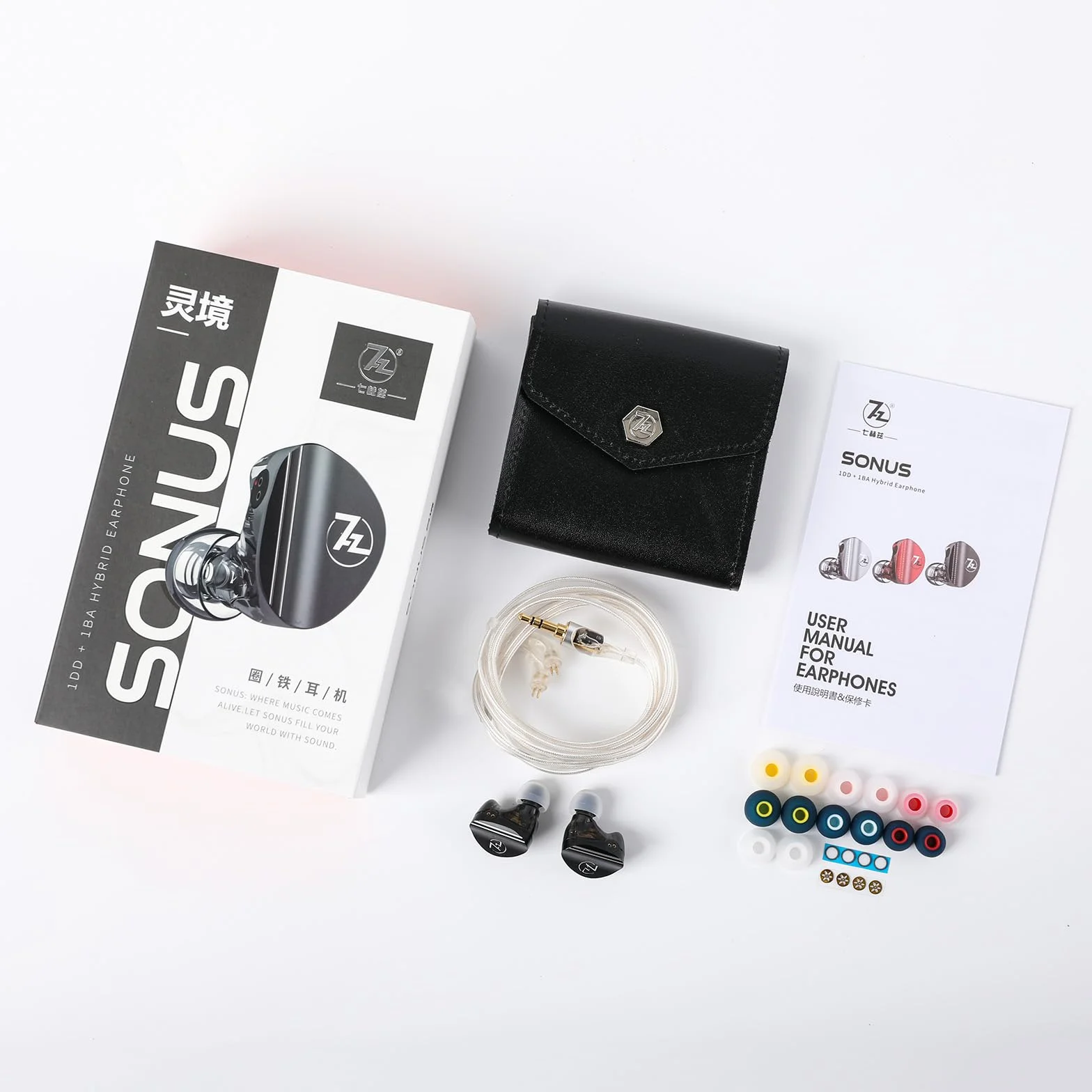 Linsoul 7HZ SONUS 1DD+1BA HiFi IEM słuchawki douszne z odłączanym kablem OCC