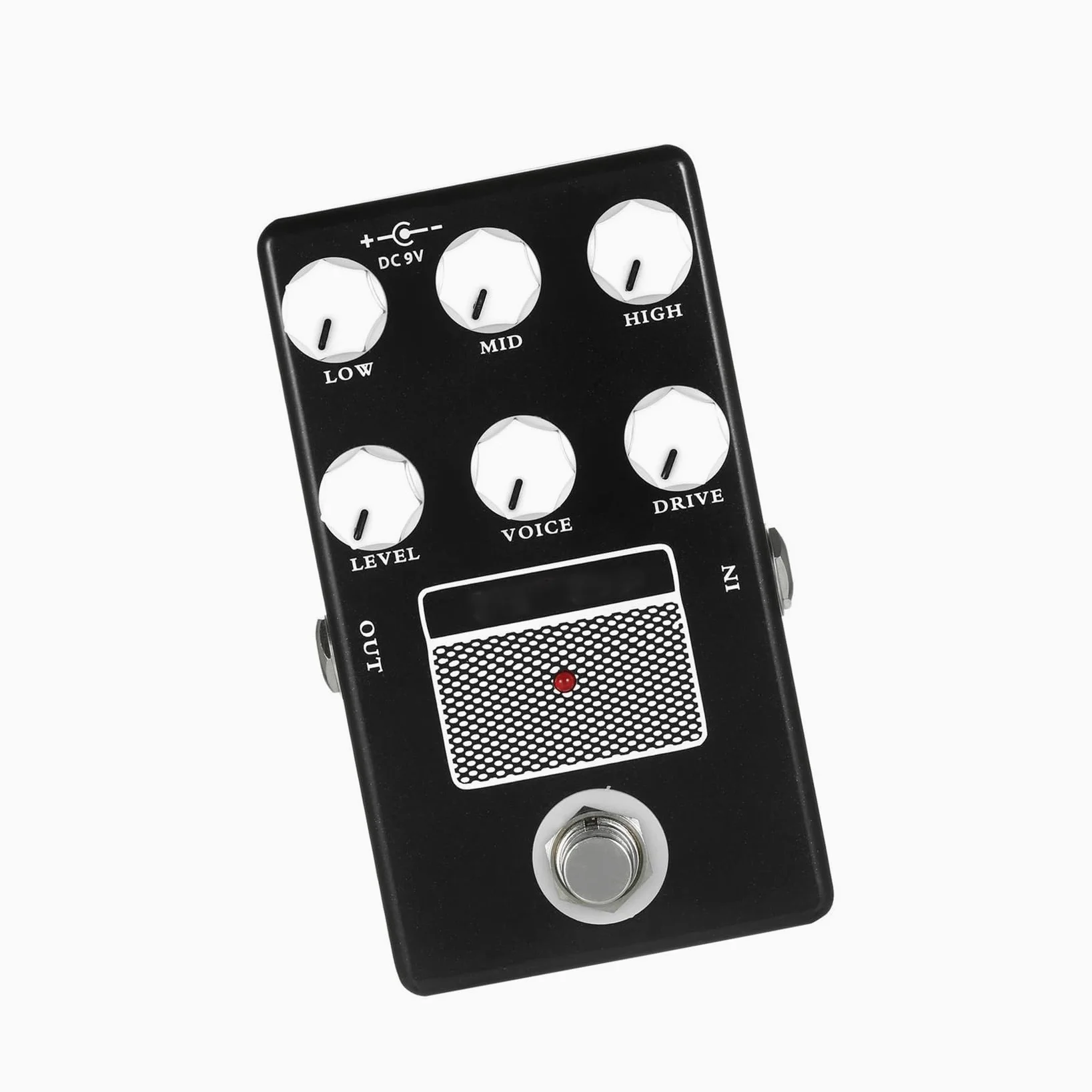 Efekty Gitarowe Wzmacniacz Pedał Efektów Gitarowych True Bypass Metalowa Obudowa Kolorowe Akcesoria(Black)