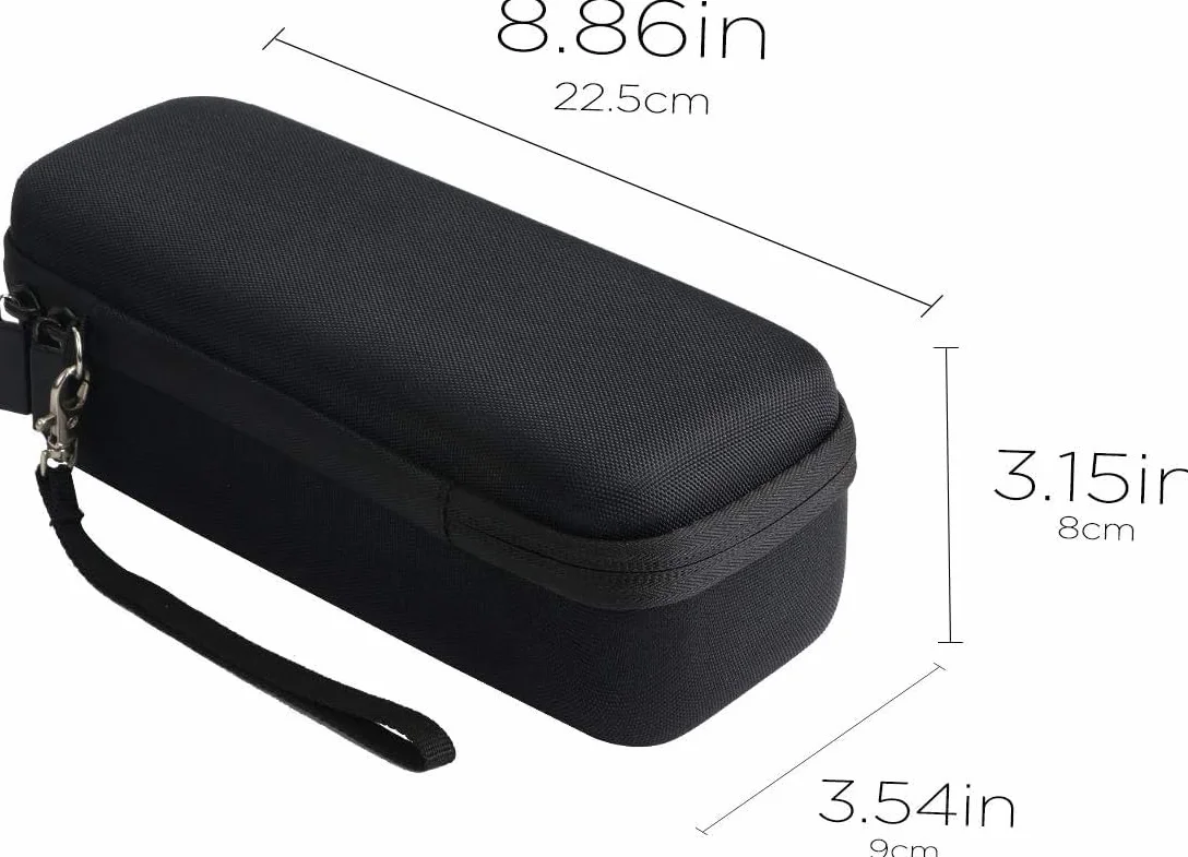co2CREA twarde etui podróżne do przechowywania do przenośnego radia Bluetooth JBL Tuner 3, tylko etui, Czarny, Case for Tuner 2