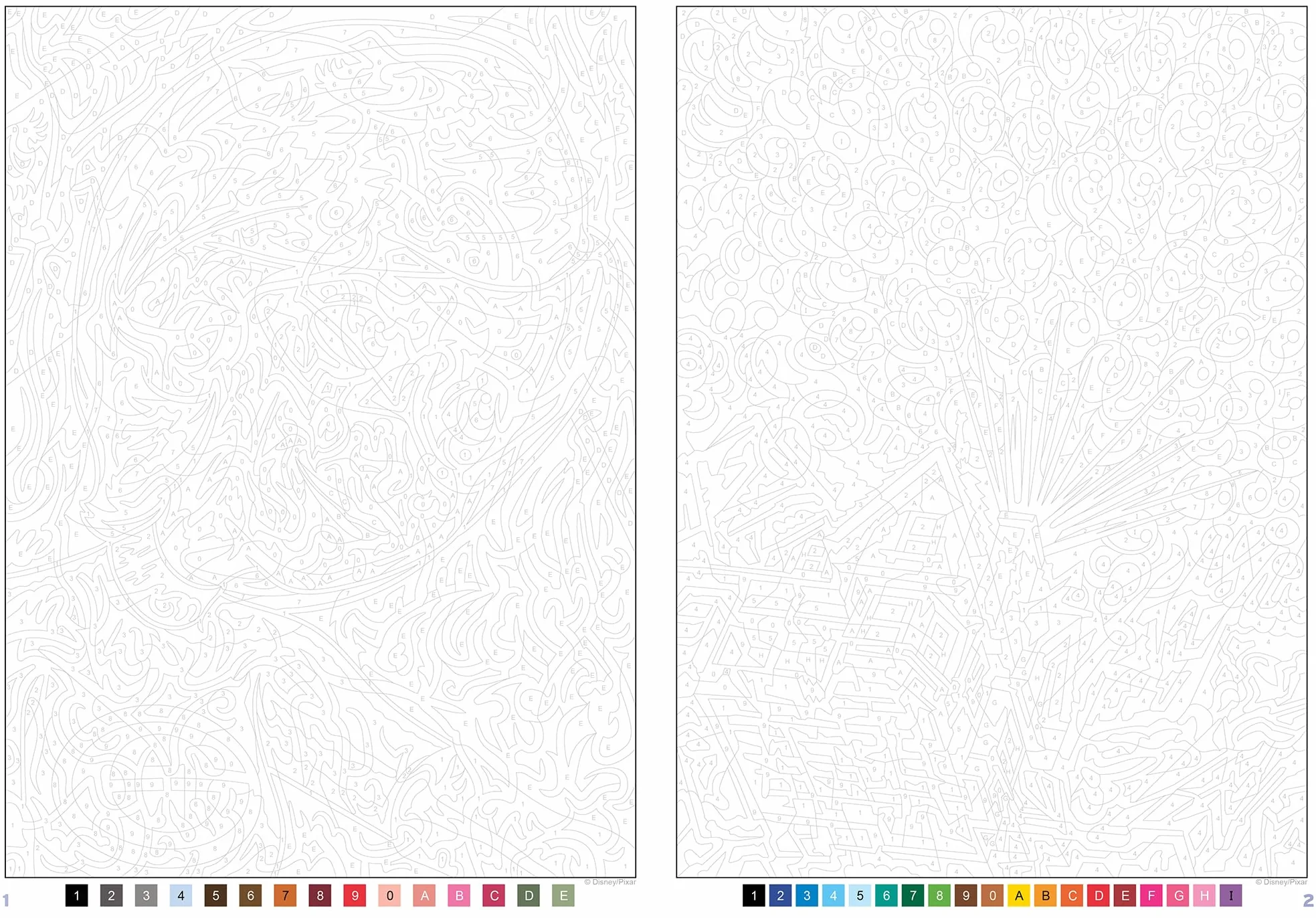 Coloriages mystères Disney - Best of Pixar
