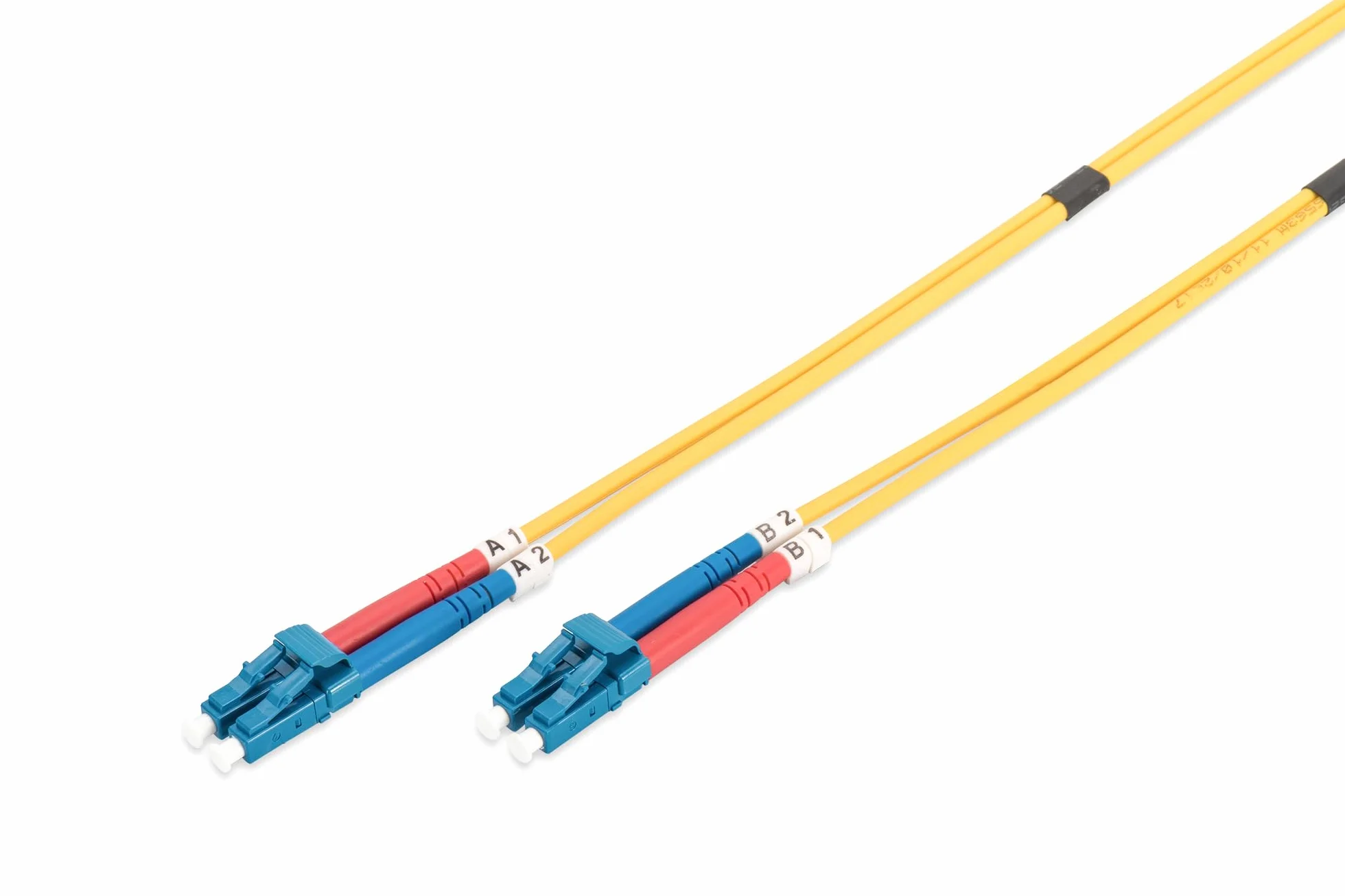 DIGITUS DK-2933-10 – Kabel Światłowodowy OS2 – 10 m – LC do LC – Dupleksowy – 1/10 Gbit/s – SM Jednomodowy Światłowodowy Kabel LAN – Typ Włókna: 9/125 µ – Żółty (Yellow)