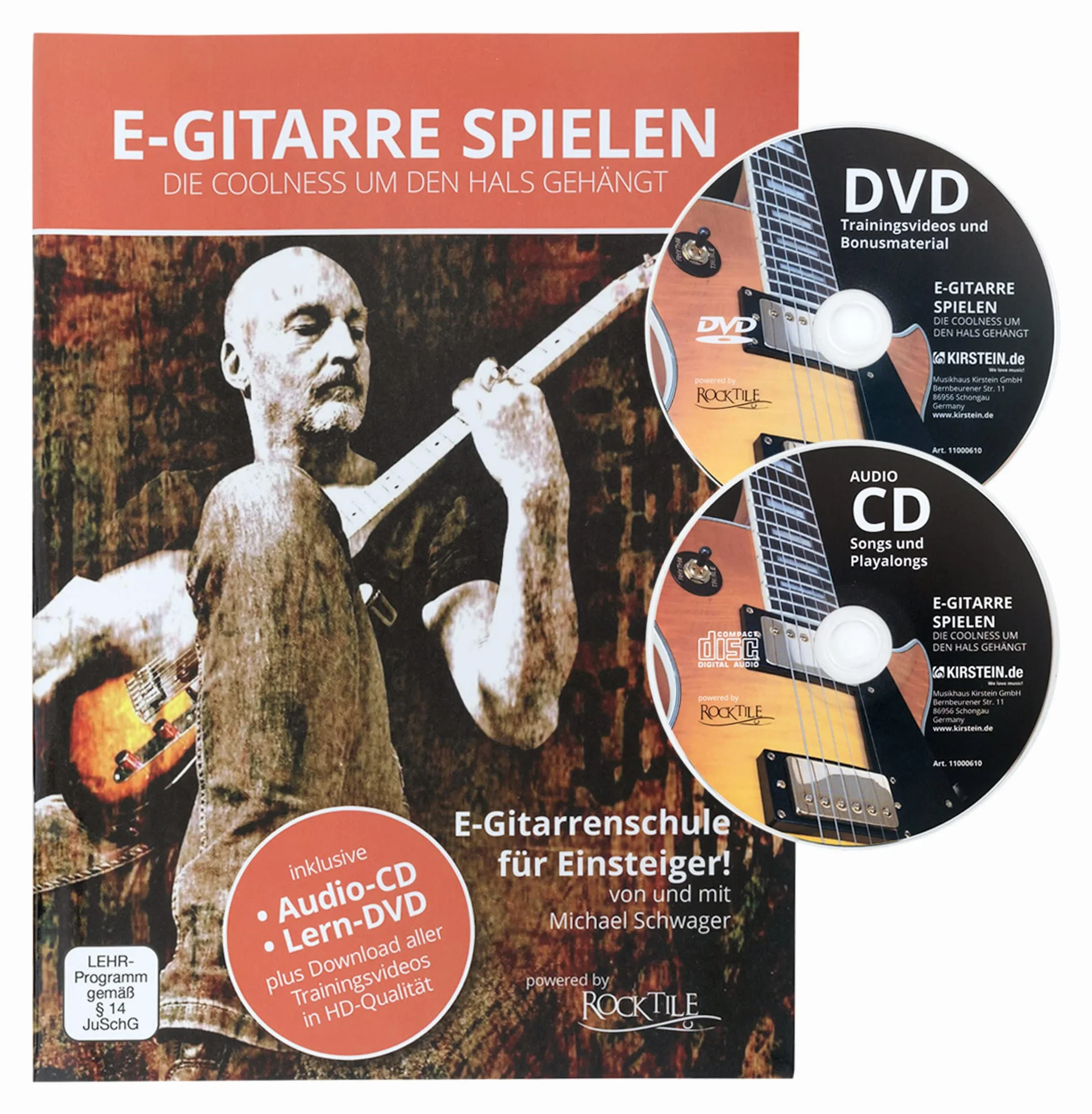 Rocktile Banger's Pack kompletny zestaw gitara elektryczna, fioletowy (wzmacniacz, tremolo, torba, kabel, pasek, kostka, struny zapasowe i szkoła z CD/DVD)