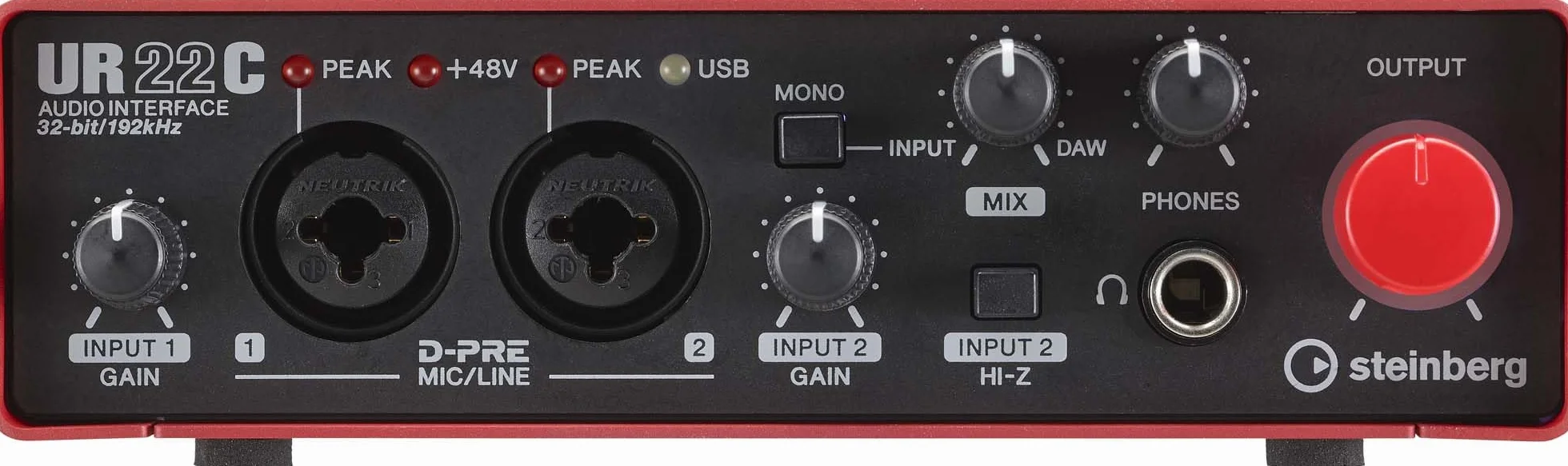 Steinberg UR22C USB 3.0 interfejs audio z Cubase AI, Cubasis LE i Steinberg Plus RED