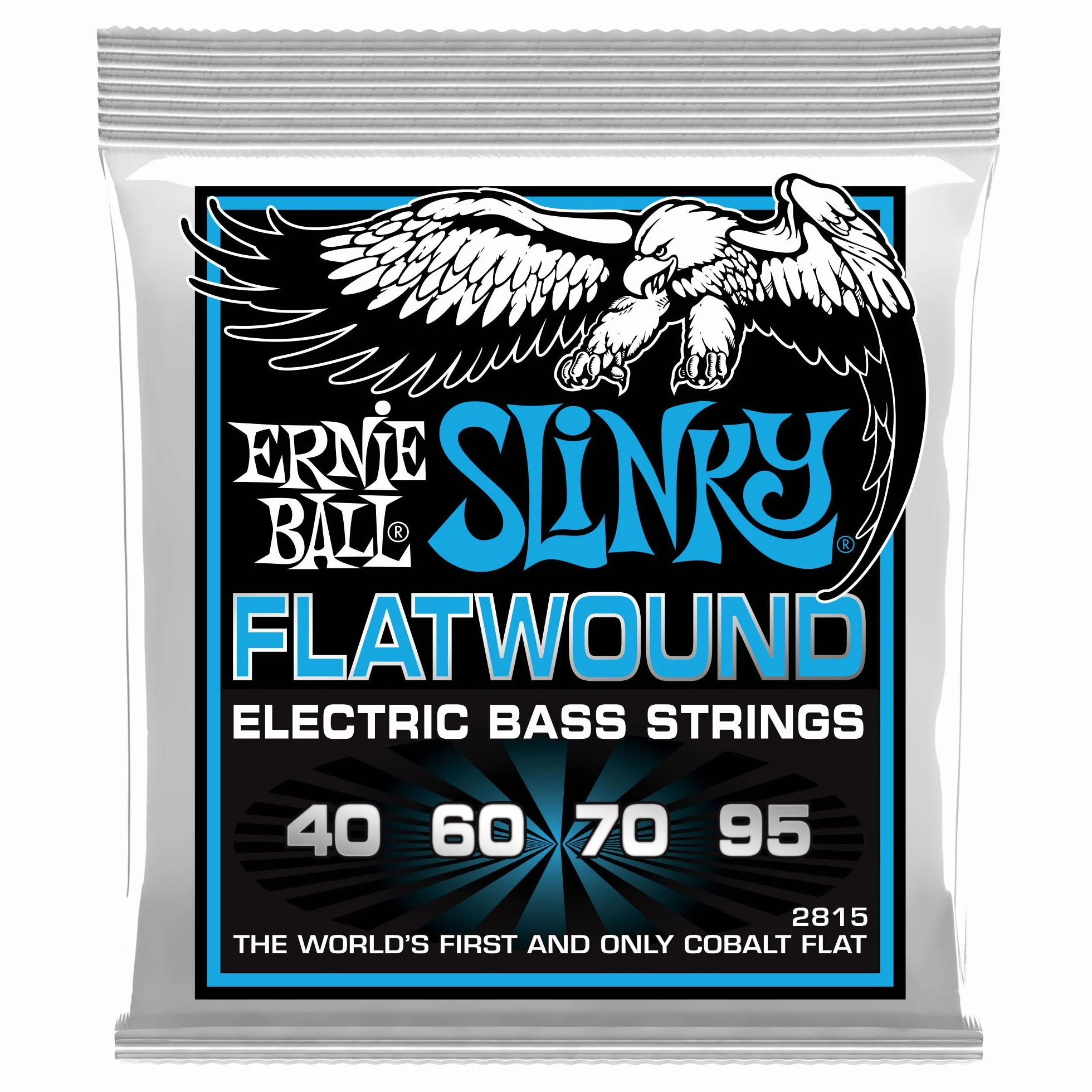 Ernie Ball Extra Slinky Flatwound Electric Bass Strings 40-95 Gauge