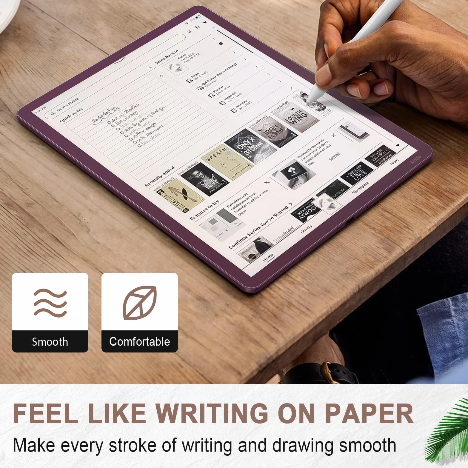 MoKo 3 Pack Paper Feel Screen Protector for 11" Kindle Scribe Colorsoft, Kindle Scribe 3rd Generation 2025 Accessories, Writing Drawing Notetaking, High Clarity Matte PET Film, Case Friendly