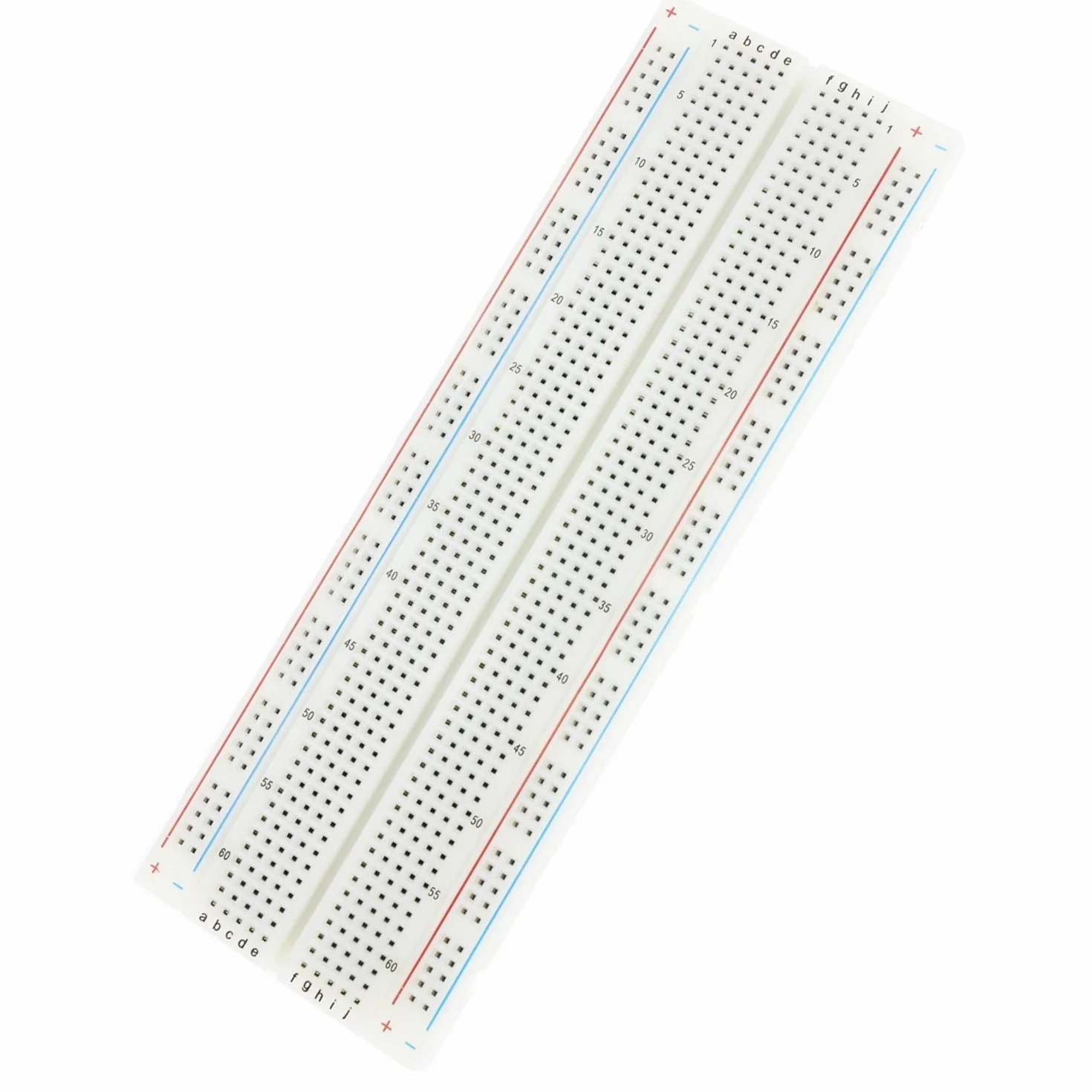 DollaTek 830 płyta do chleba bez lutowania 830 punktów wiążących 4 szyny zasilające 6,5 x 2,2 x 0,3 cala (165 x 55 x 9 mm)