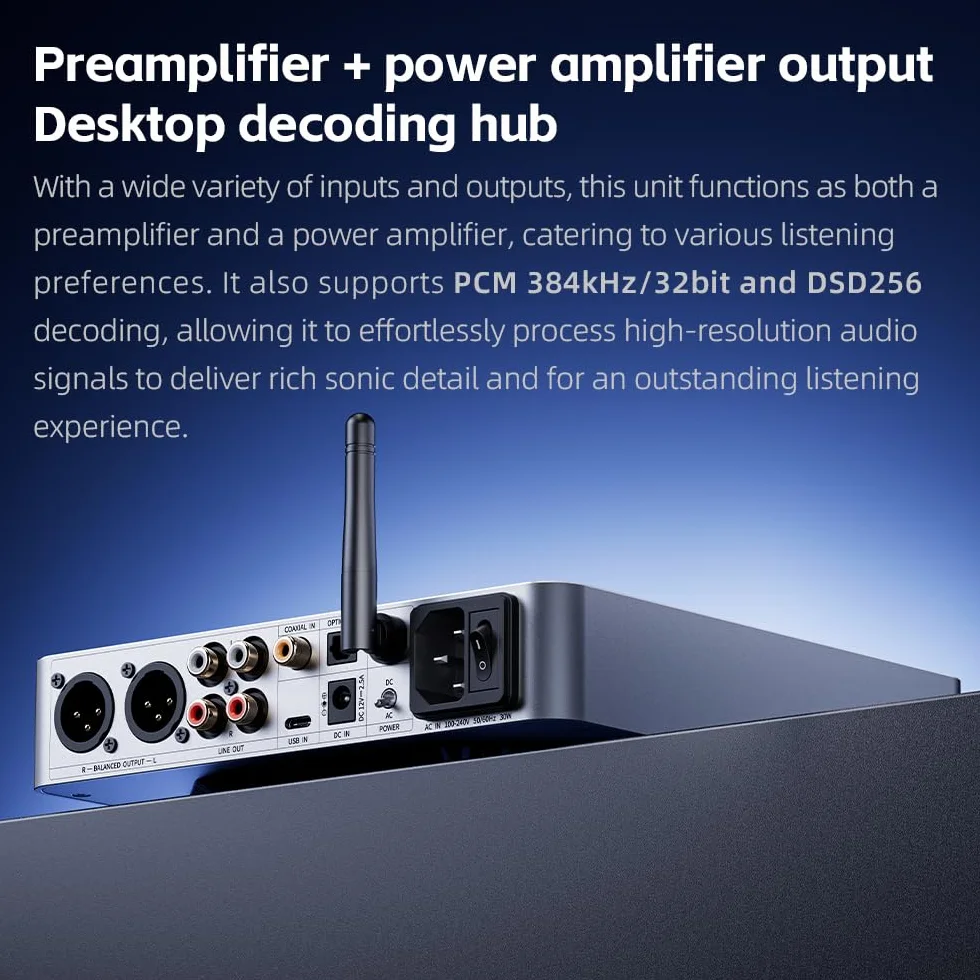 FIIO K13 Compact Desktop R2R Architektura DAC i wzmacniacz słuchawkowy (srebrny)