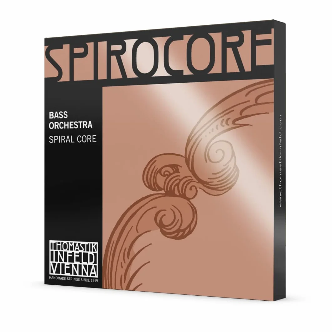 Thomastik Saiten für Kontrabass Spirocore Spiralkern Orchesterstimmung Satz 3/4 mittel für Mensur 1040-1060 mm / 41-41.7"