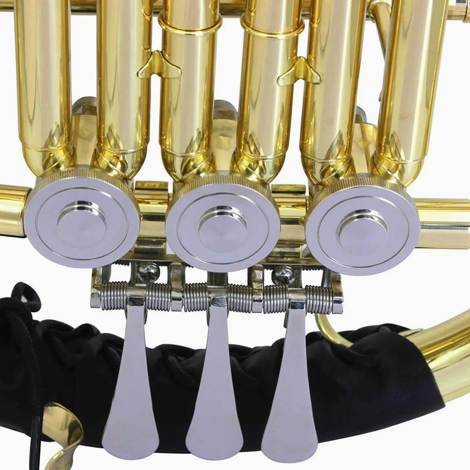 3 Klucze Francuski Róg Bb Instrument Dęty Złoty Split Z Futerałem Zestaw Akcesoriów